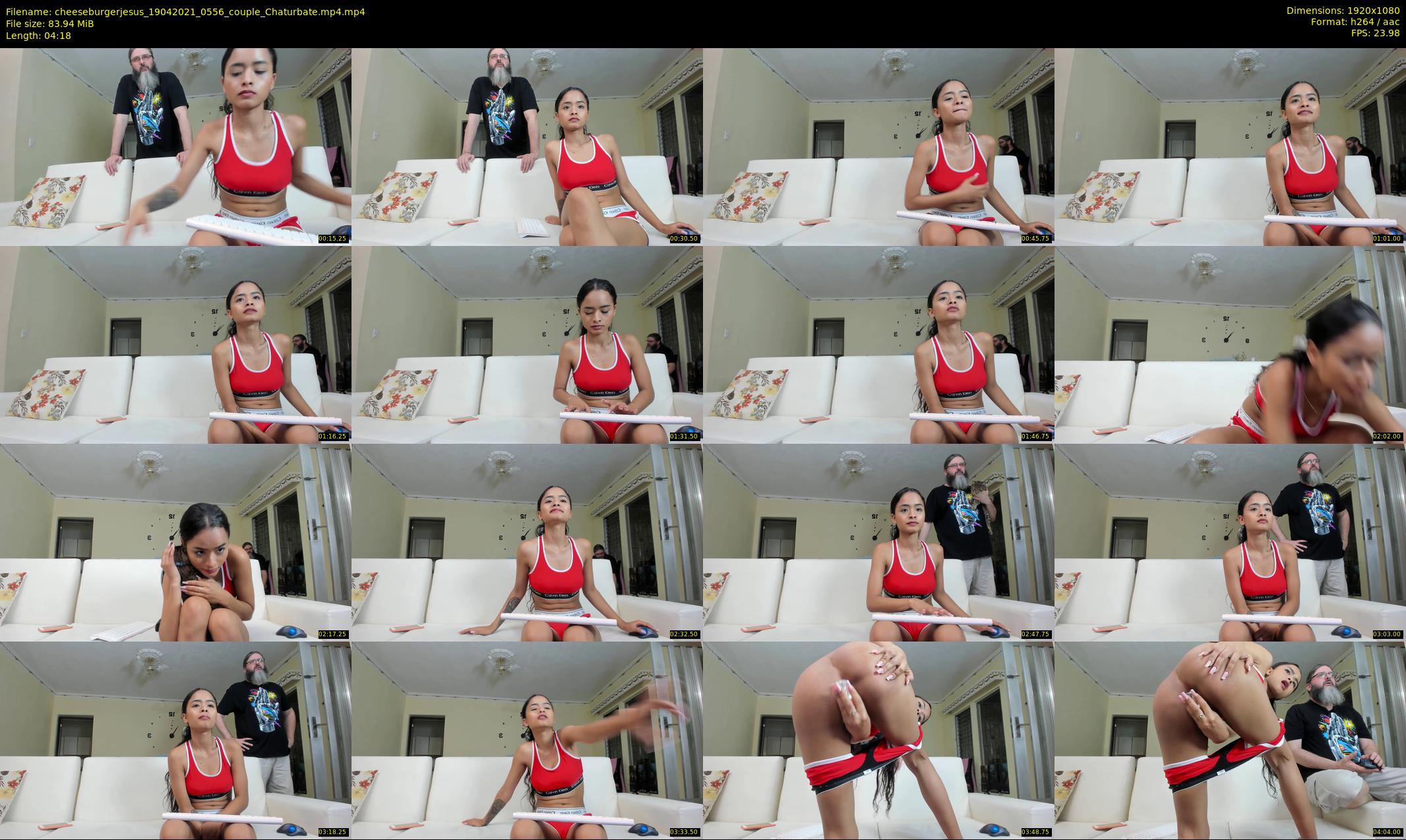 cheeseburgerjesus — 5 minute Chaturbate couple cam show recording, 1080p, Apr 19, 2021