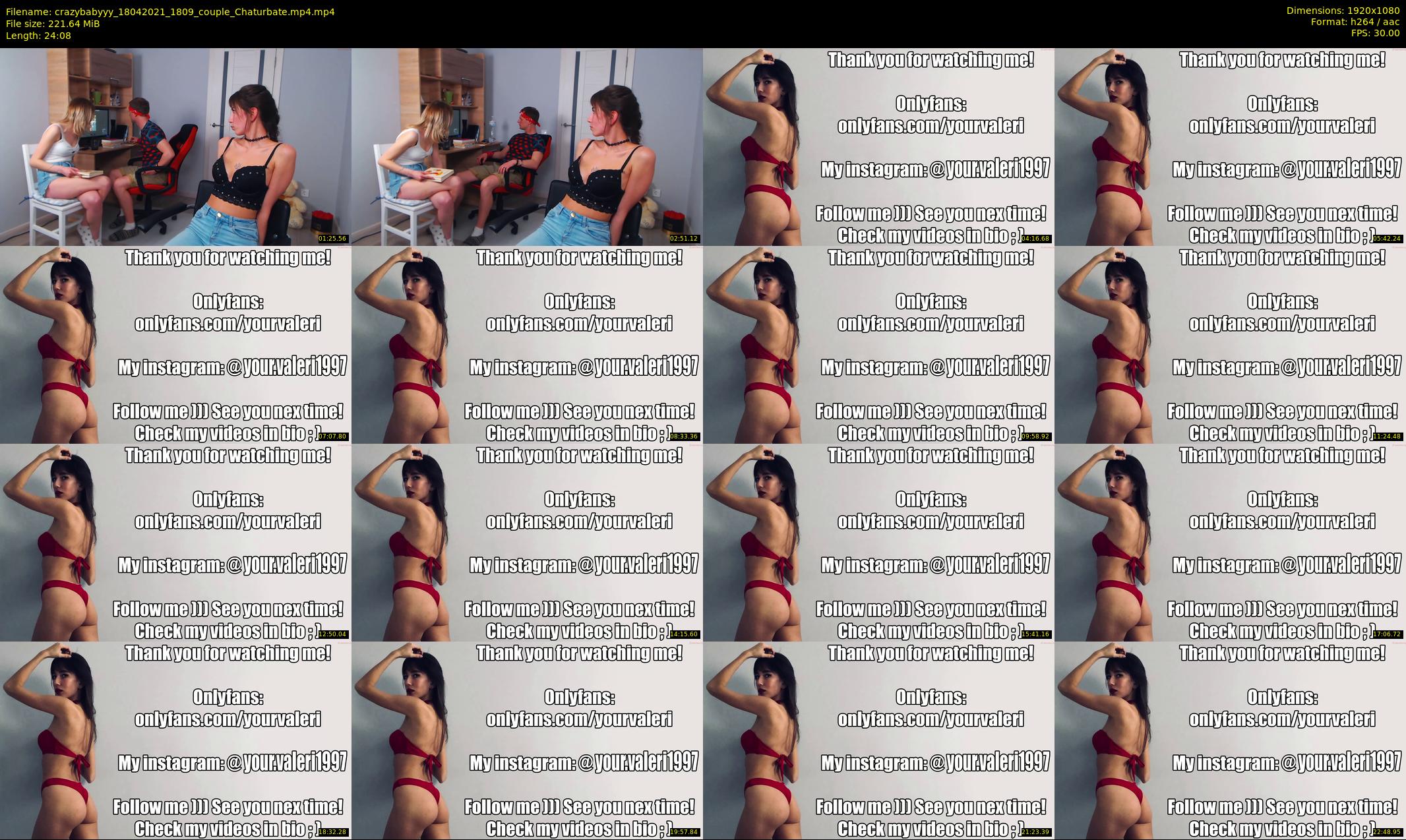 crazybabyyy — 25 minute Chaturbate couple cam show recording, 1080p, Apr 18, 2021