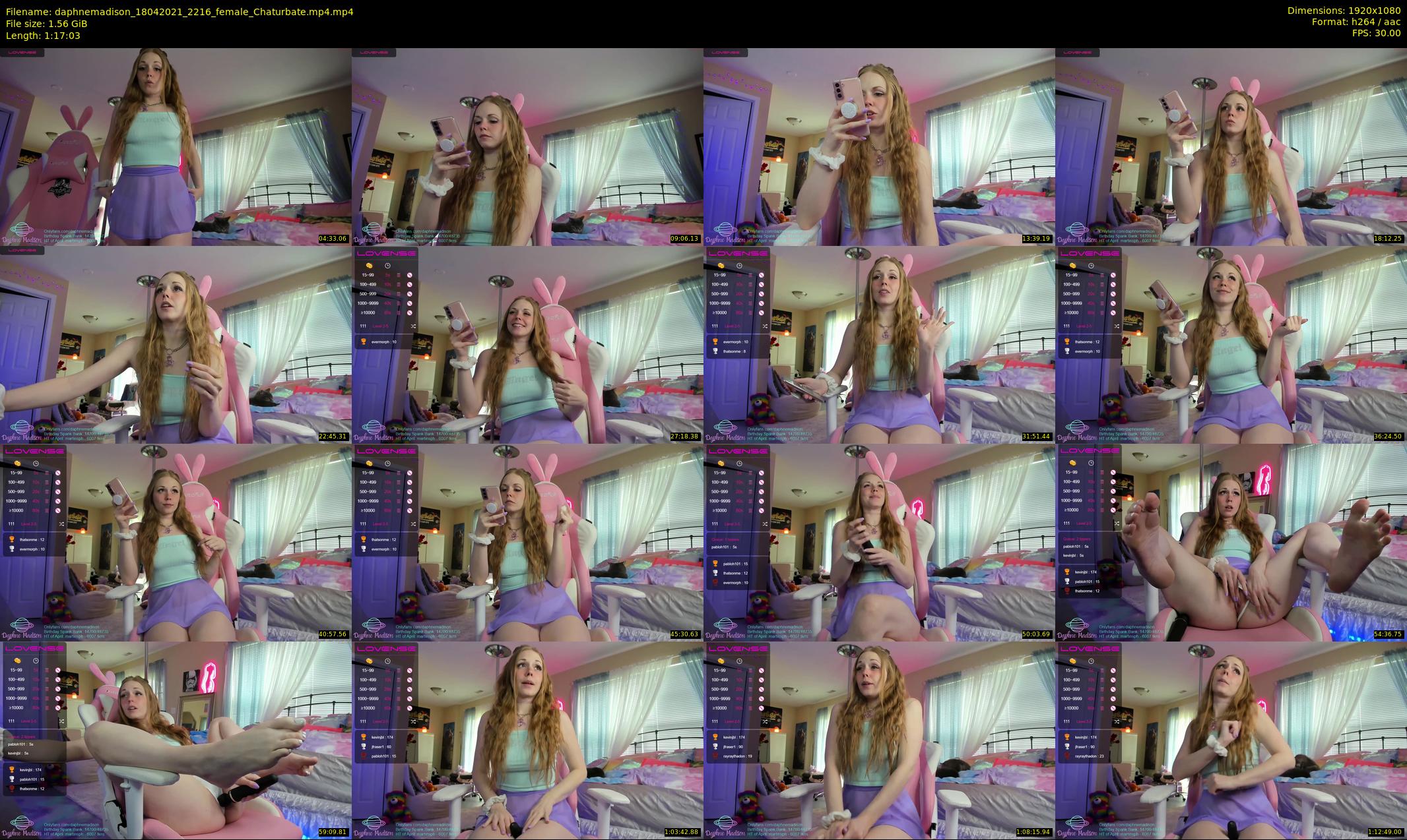 daphnemadison — 78 minute Chaturbate couple cam show recording, 1080p, Apr 18, 2021