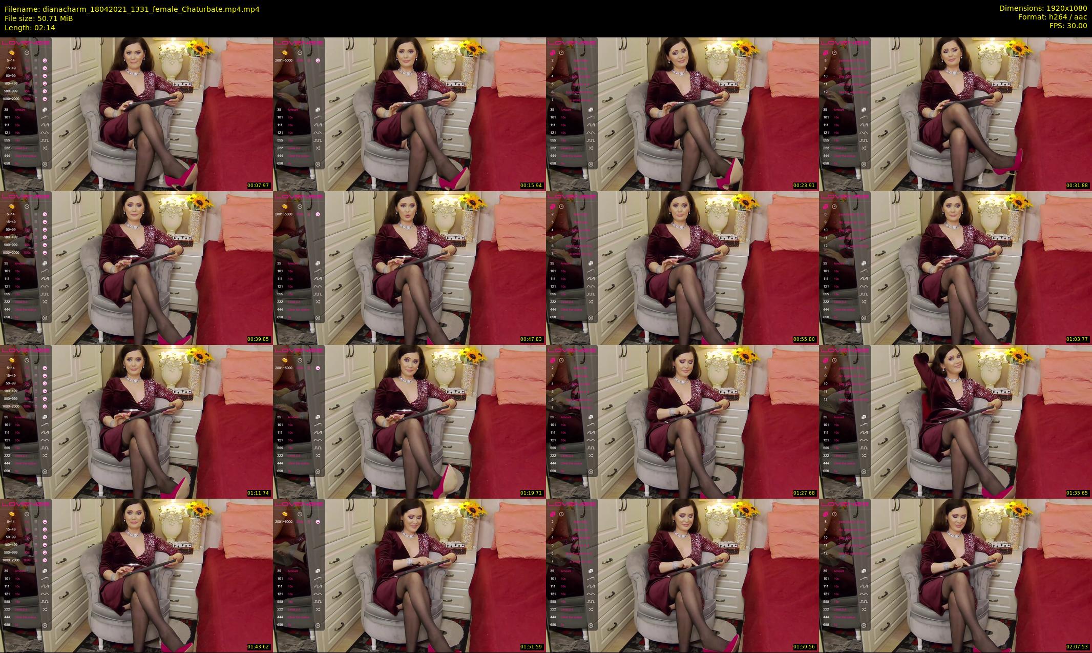 dianacharm — 3 minute Chaturbate female cam show recording, 1080p, Apr 18, 2021