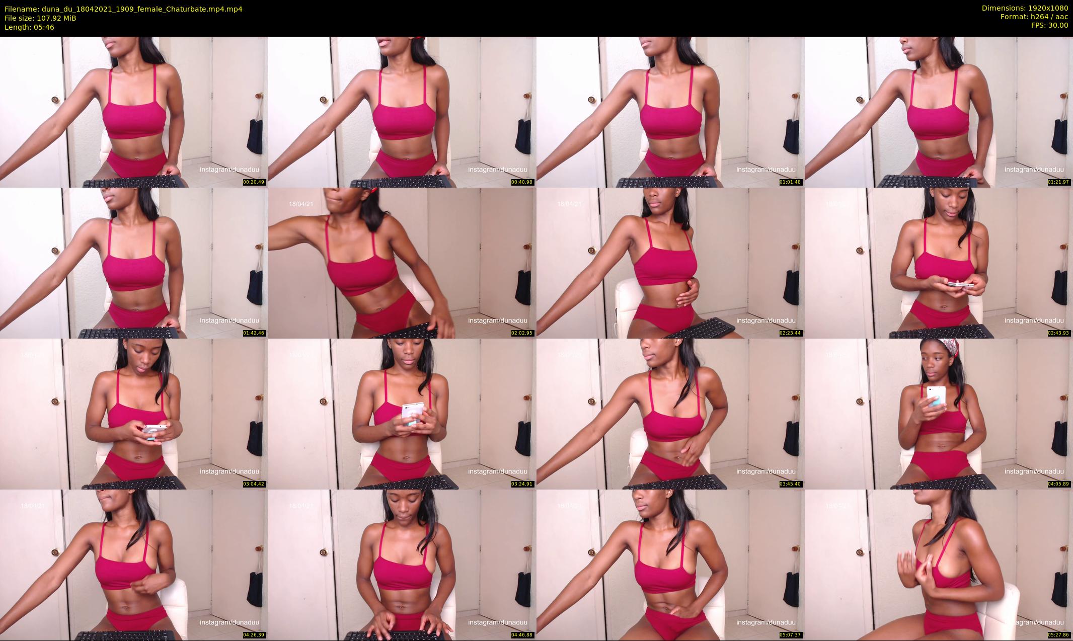 duna_du — 6 minute Chaturbate female cam show recording, 1080p, Apr 18, 2021