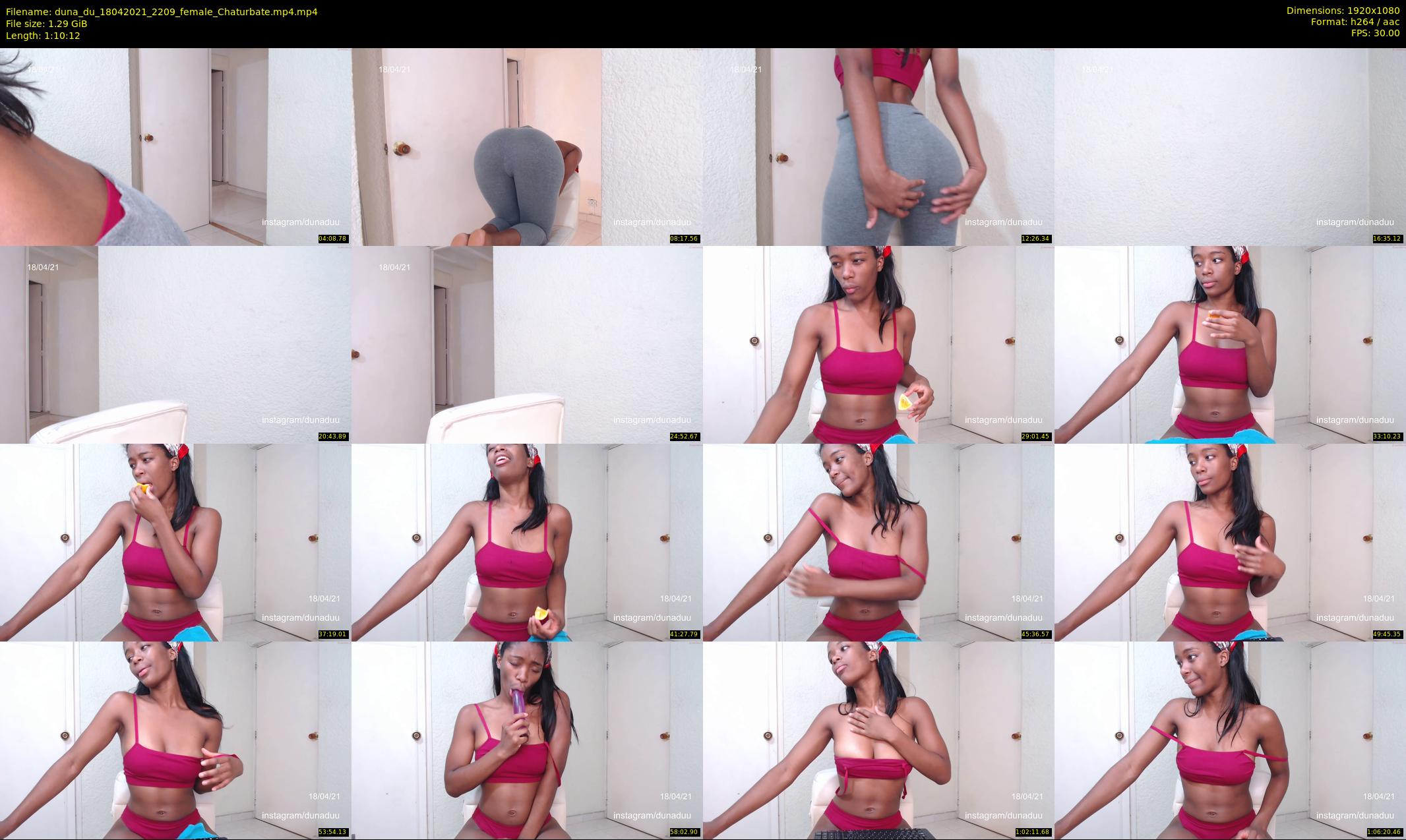 duna_du — 71 minute Chaturbate female cam show recording, 1080p, Apr 18, 2021
