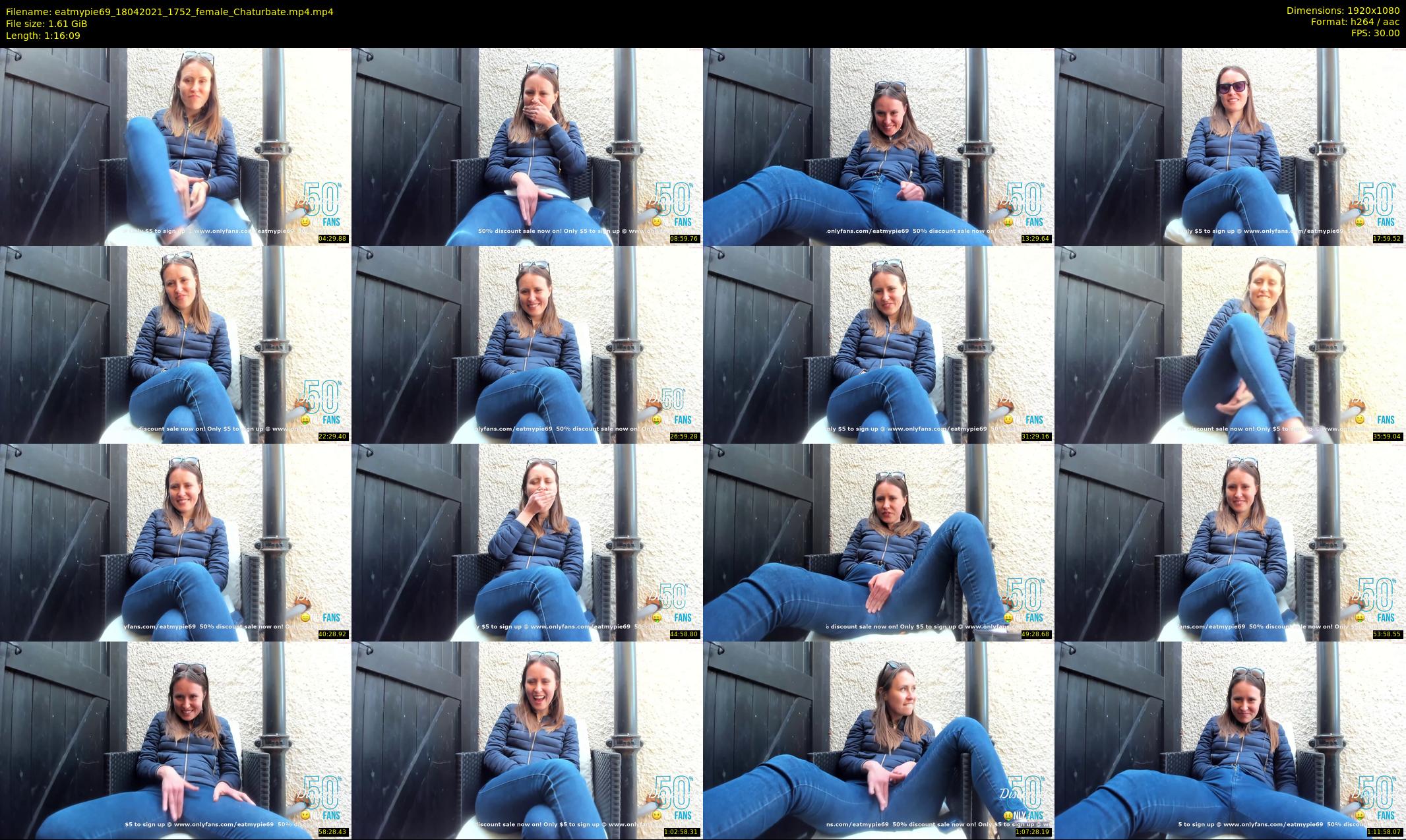 eatmypie69 — 77 minute Chaturbate female cam show recording, 1080p, Apr 18, 2021