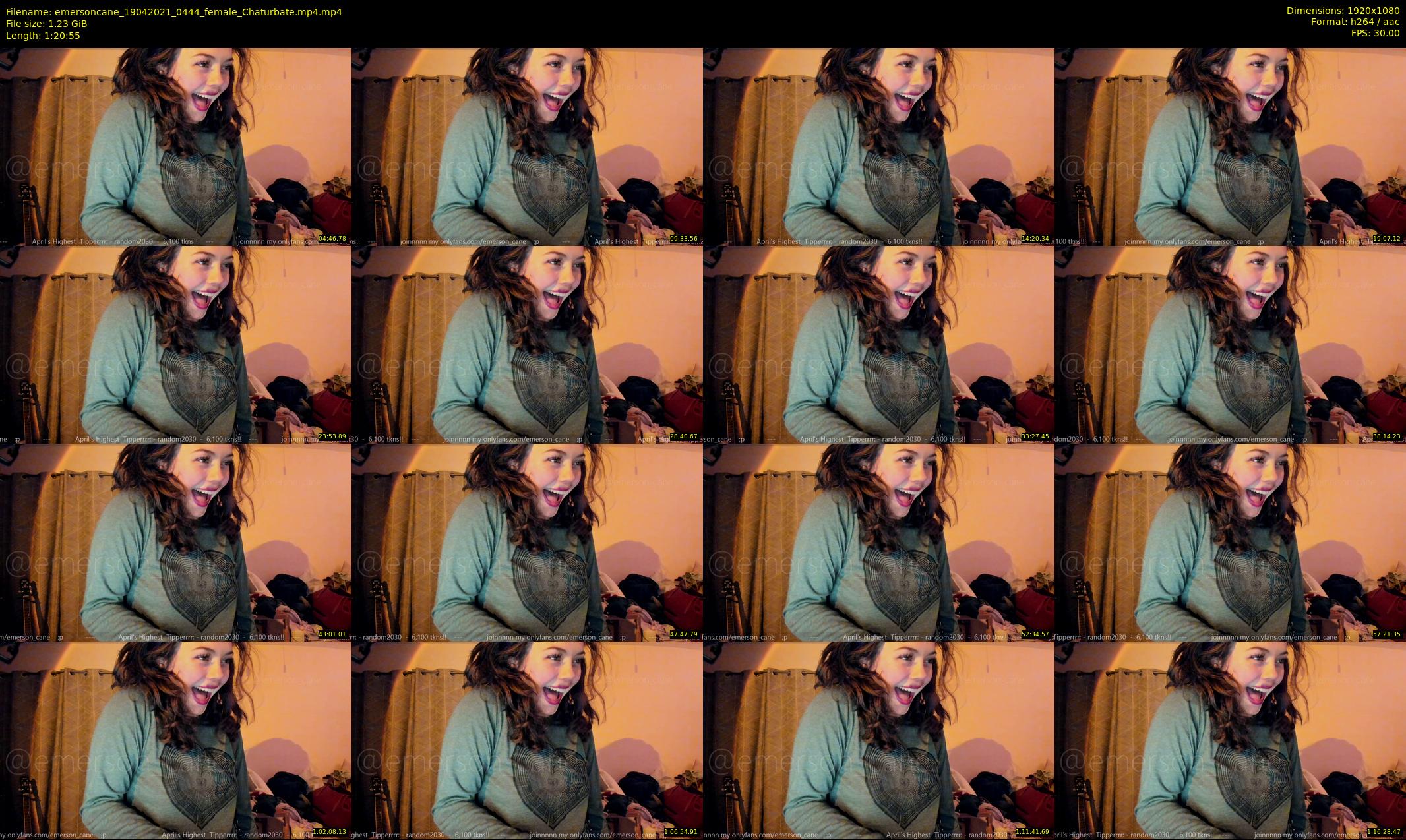 emersoncane — 81 minute Chaturbate female cam show recording, 1080p, Apr 19, 2021