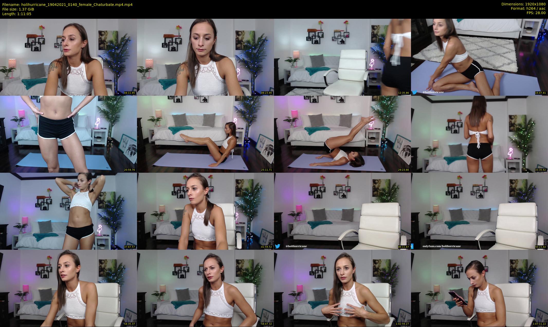 holihurricane — 72 minute Chaturbate female cam show recording, 1080p, Apr 19, 2021