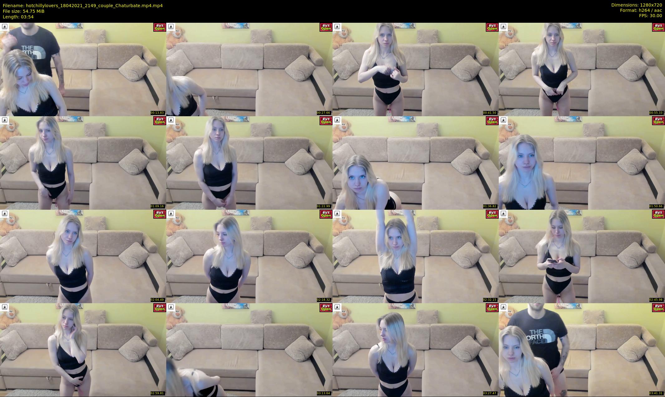 hotchillylovers — 4 minute Chaturbate couple cam show recording, 720p, Apr 18, 2021