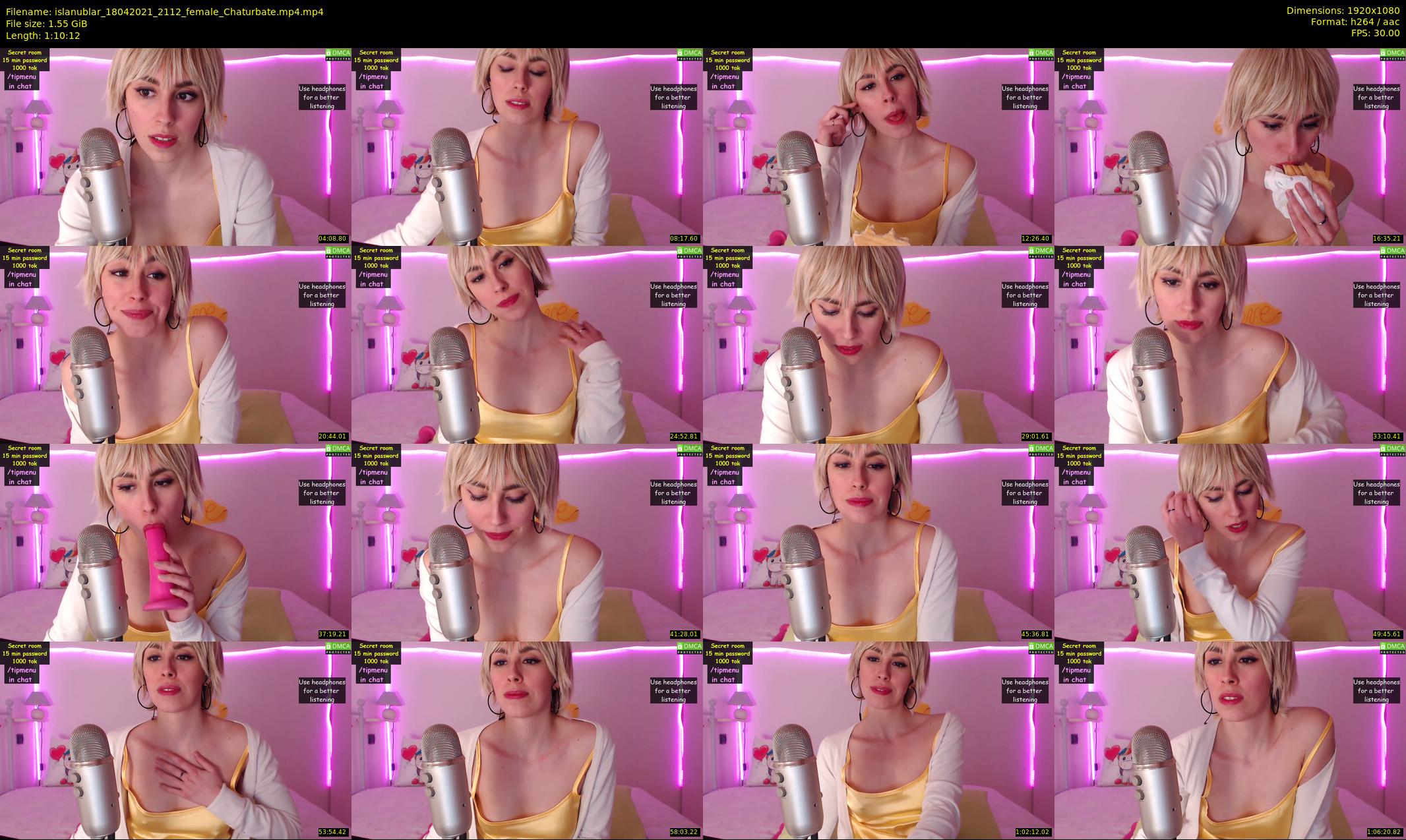 islanublar — 71 minute Chaturbate female cam show recording, 1080p, Apr 18, 2021
