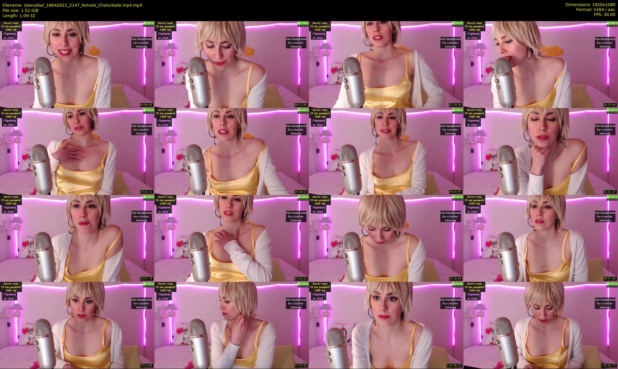 islanublar — 70 minute Chaturbate female cam show recording, 1080p, Apr 18, 2021