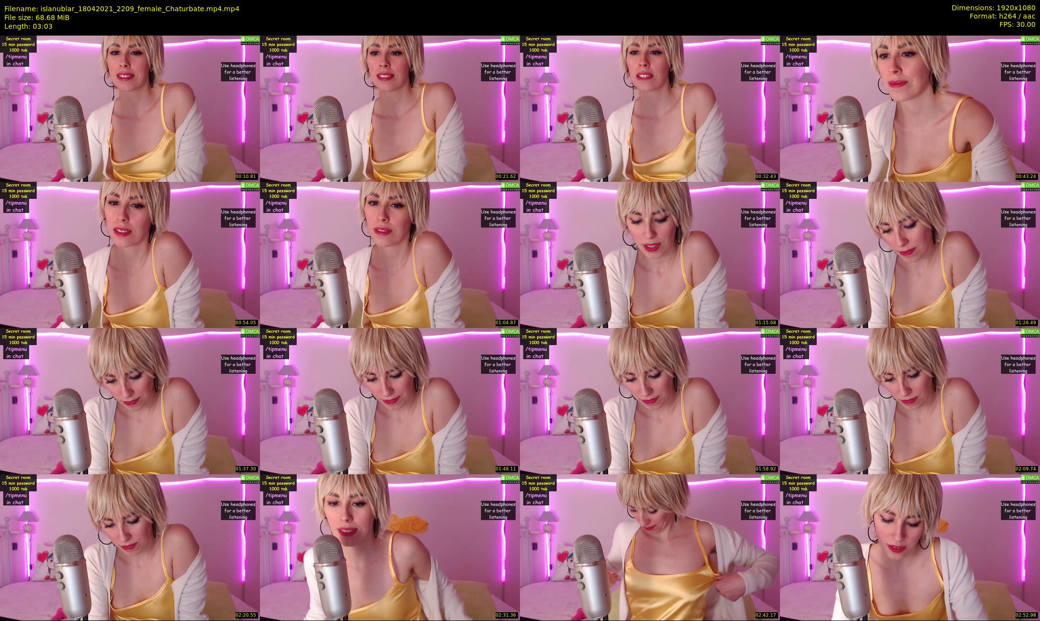 islanublar — 4 minute Chaturbate female cam show recording, 1080p, Apr 18, 2021