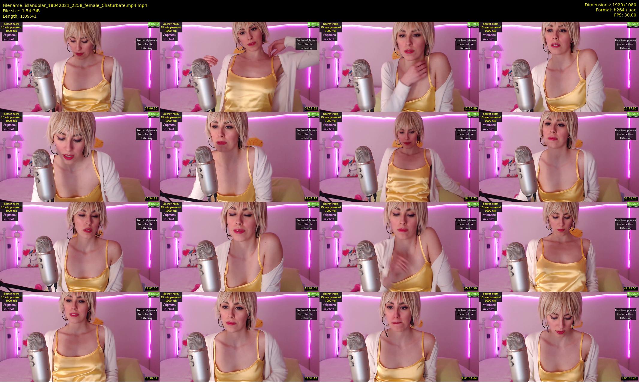 islanublar — 70 minute Chaturbate female cam show recording, 1080p, Apr 18, 2021