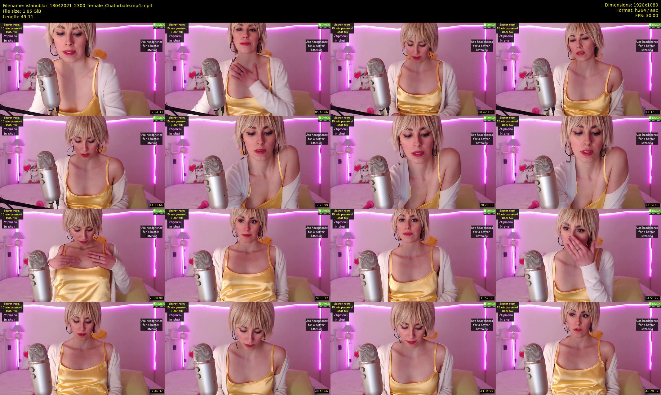 islanublar — 50 minute Chaturbate female cam show recording, 1080p, Apr 18, 2021