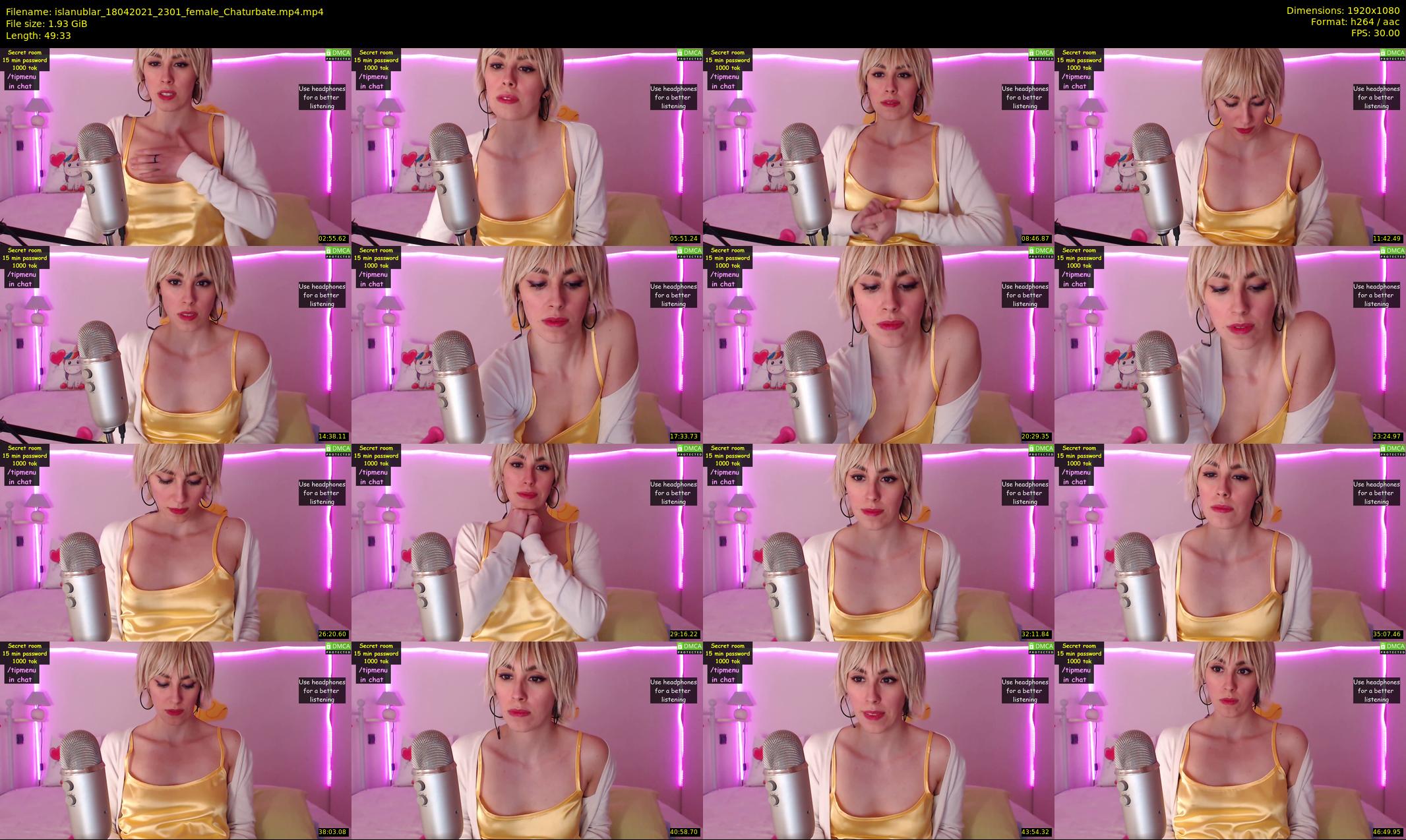 islanublar — 50 minute Chaturbate female cam show recording, 1080p, Apr 18, 2021