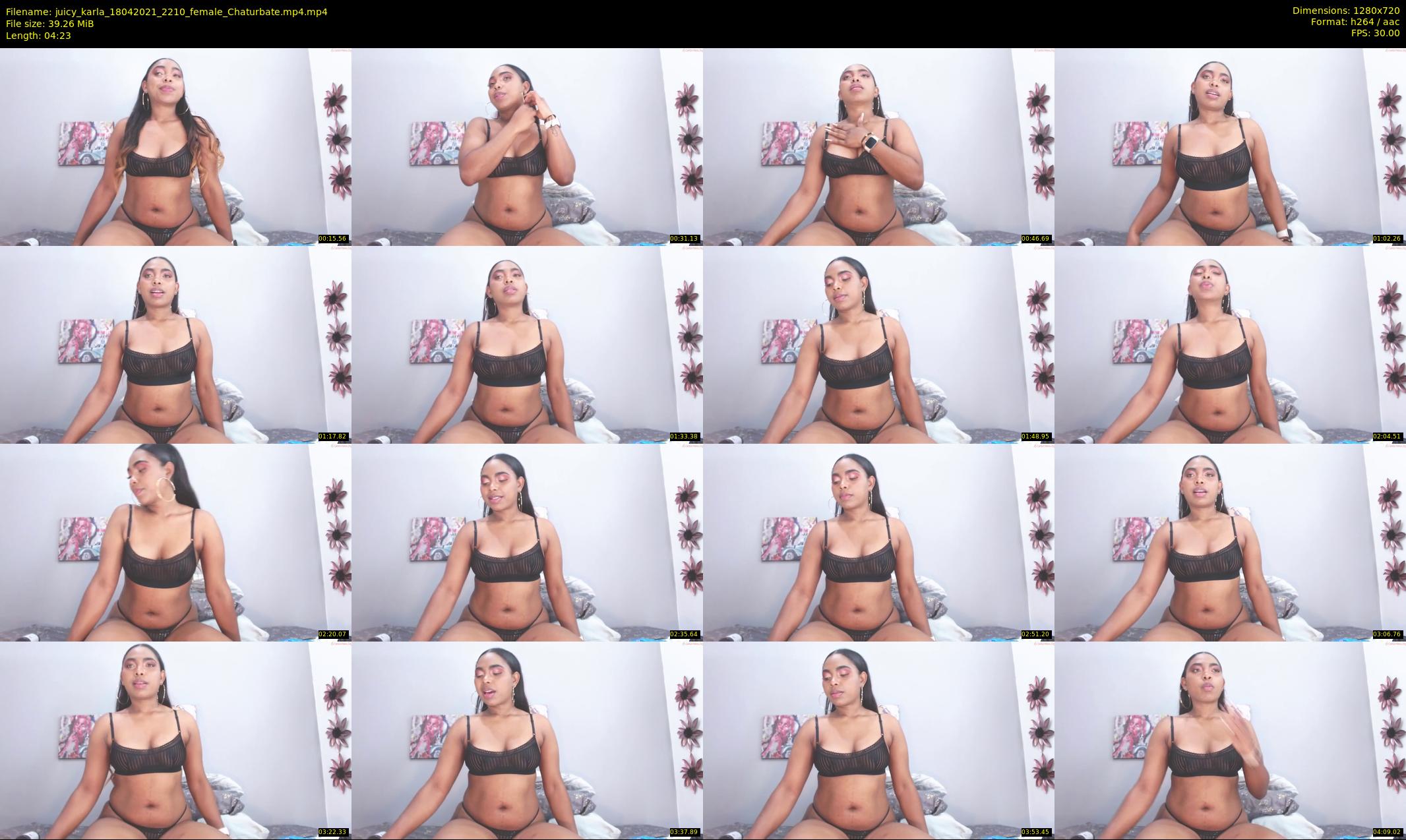 juicy_karla — 5 minute Chaturbate female cam show recording, 720p, Apr 18, 2021