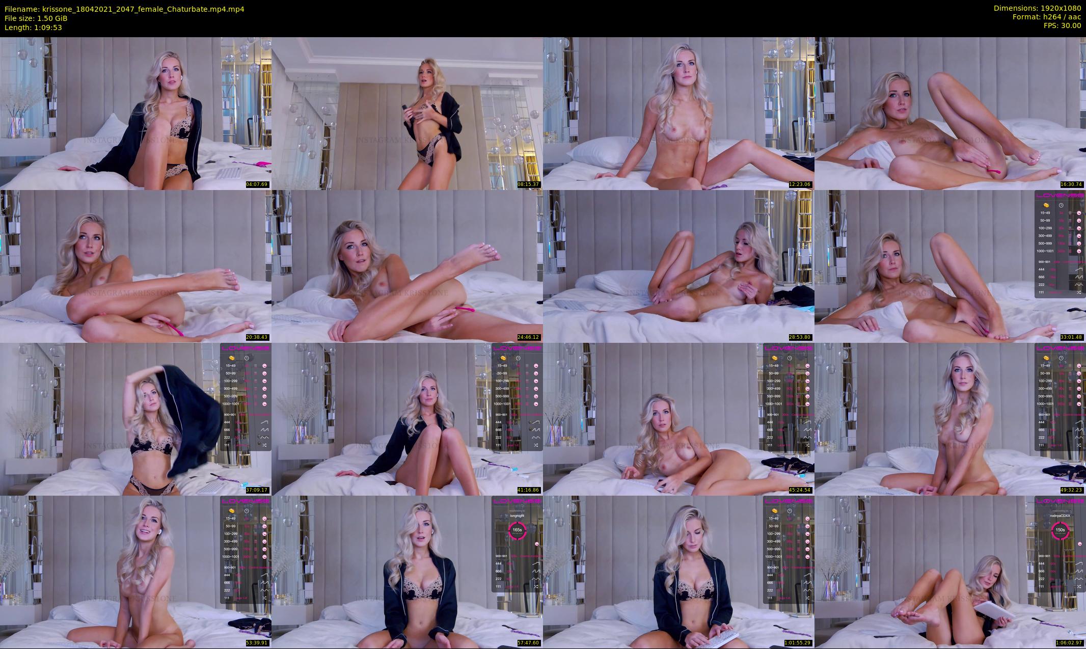 krissone — 70 minute Chaturbate female cam show recording, 1080p, Apr 18, 2021