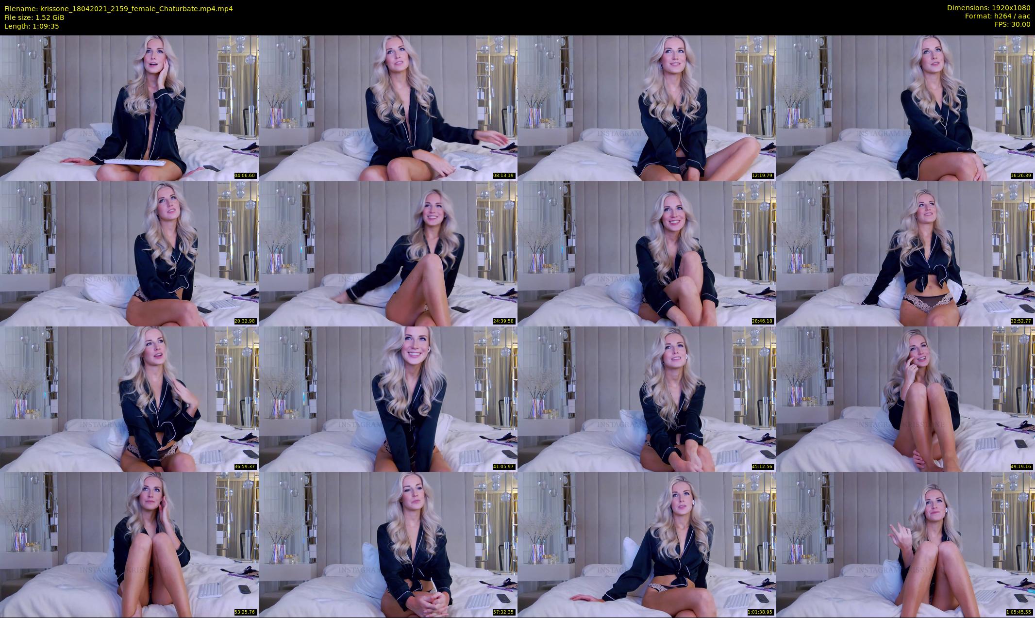 krissone — 70 minute Chaturbate female cam show recording, 1080p, Apr 18, 2021