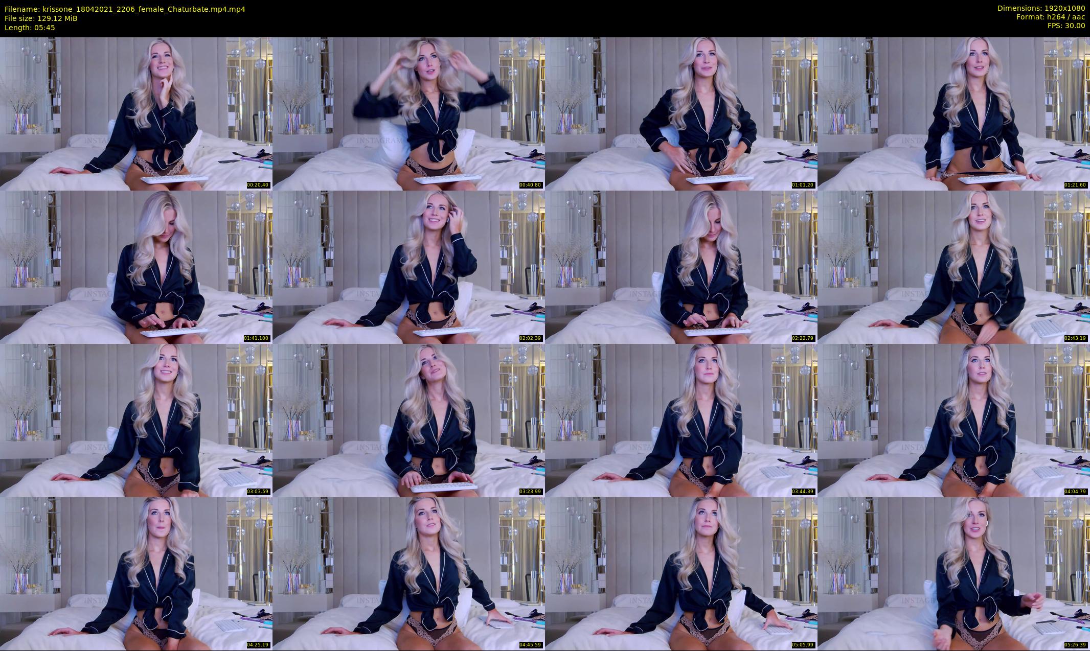 krissone — 6 minute Chaturbate female cam show recording, 1080p, Apr 18, 2021