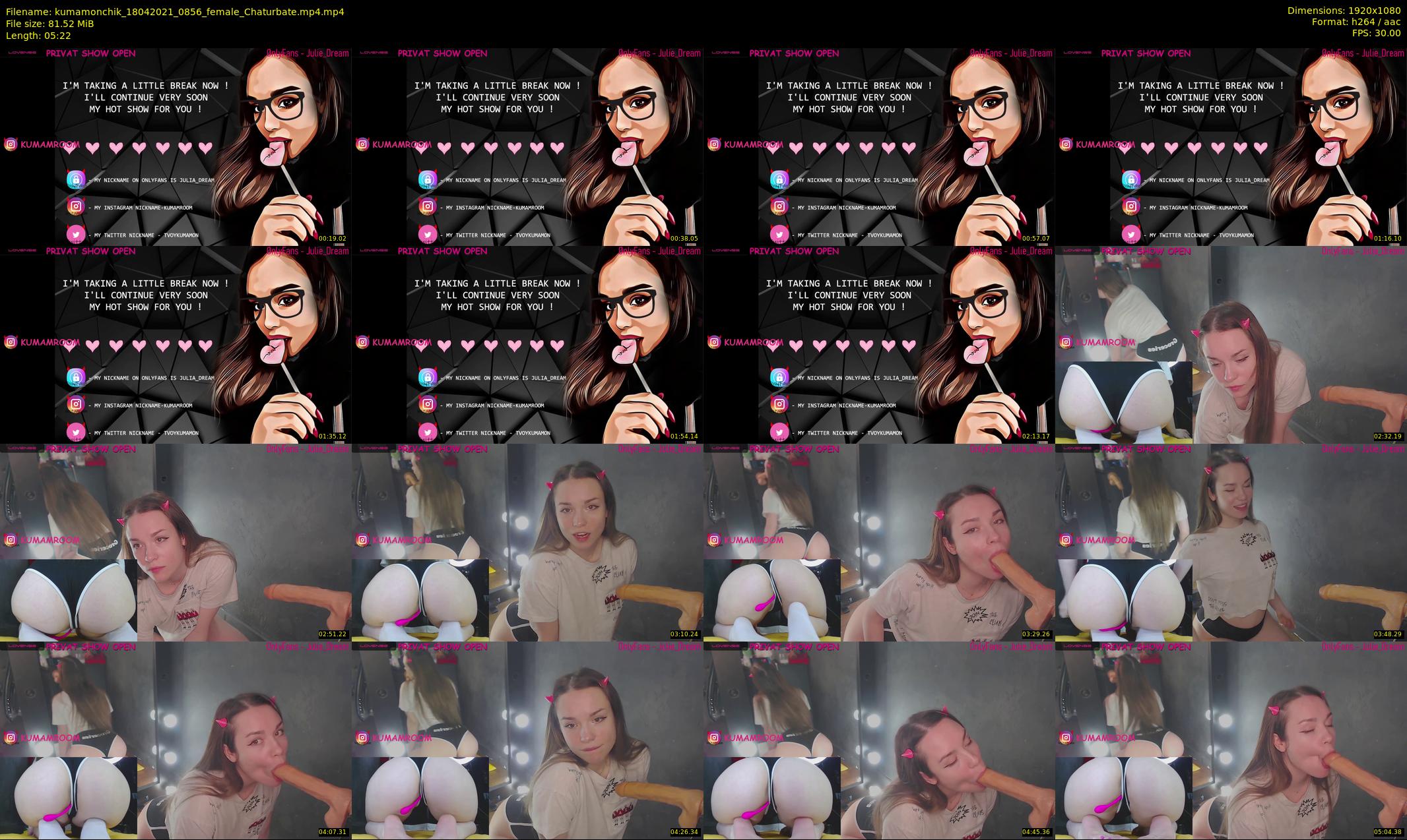 kumamonchik — 6 minute Chaturbate couple cam show recording, 1080p, Apr 18, 2021
