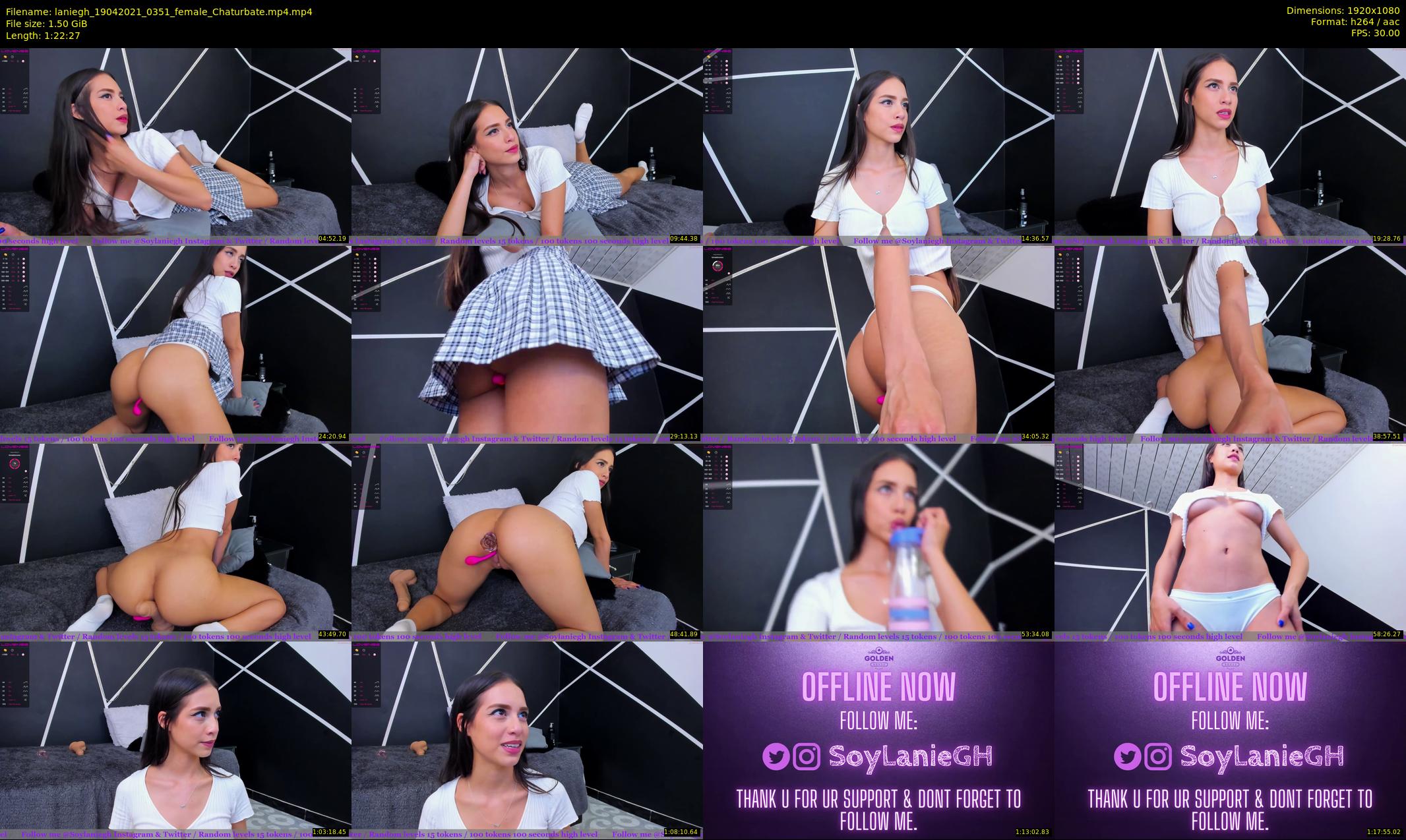 laniegh — 83 minute Chaturbate female cam show recording, 1080p, Apr 19, 2021