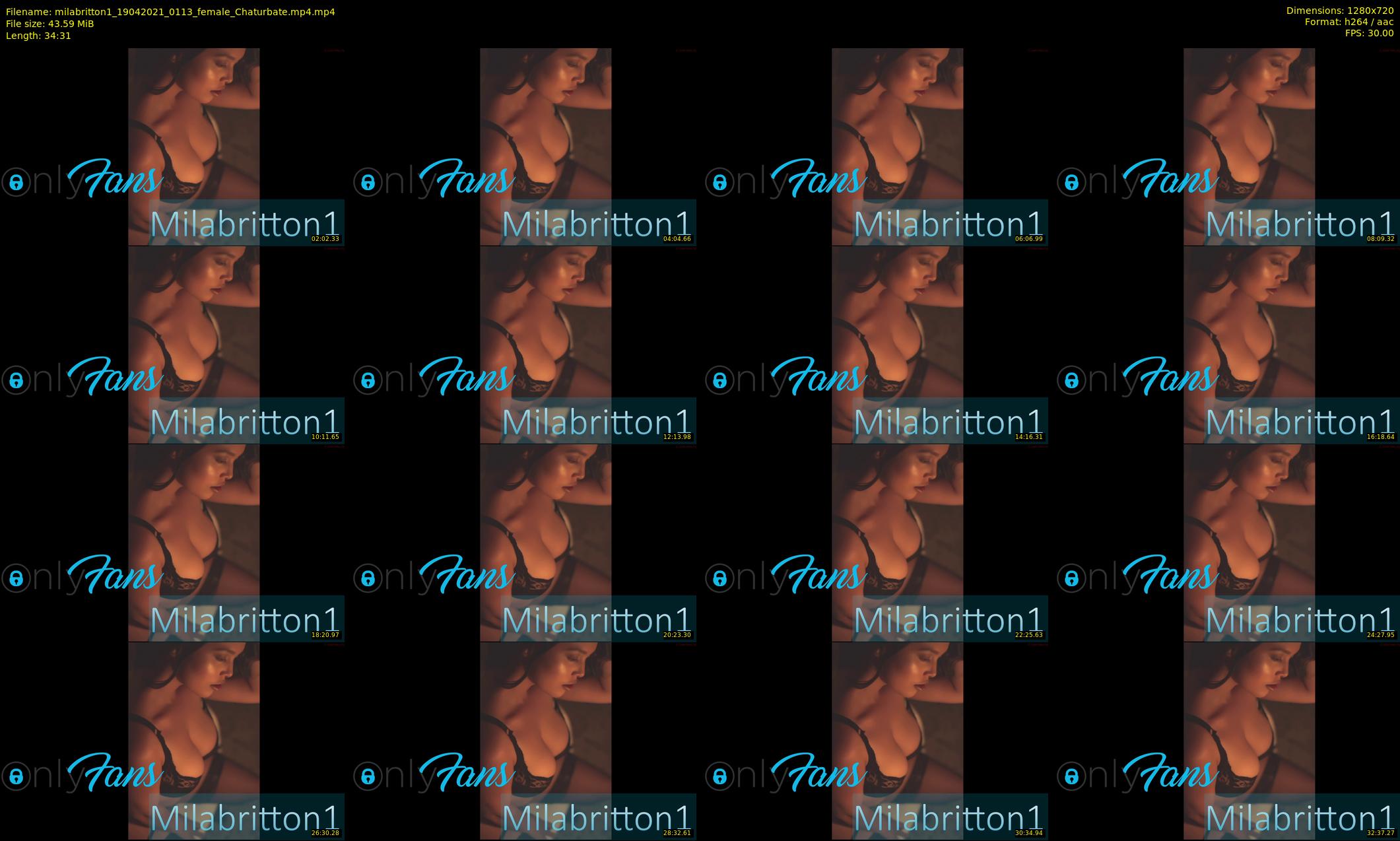 milabritton1 — 35 minute Chaturbate female cam show recording, 720p, Apr 19, 2021