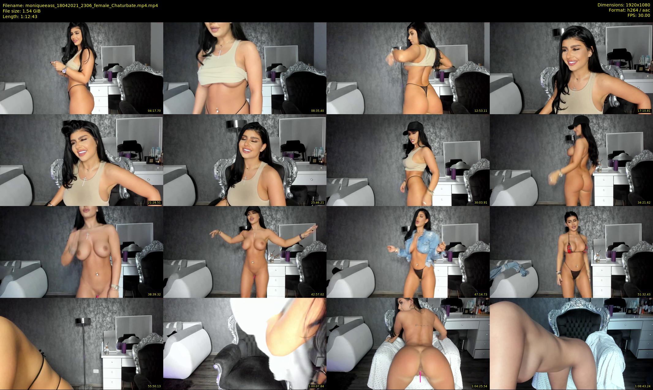 moniqueeass — 73 minute Chaturbate female cam show recording, 1080p, Apr 18, 2021