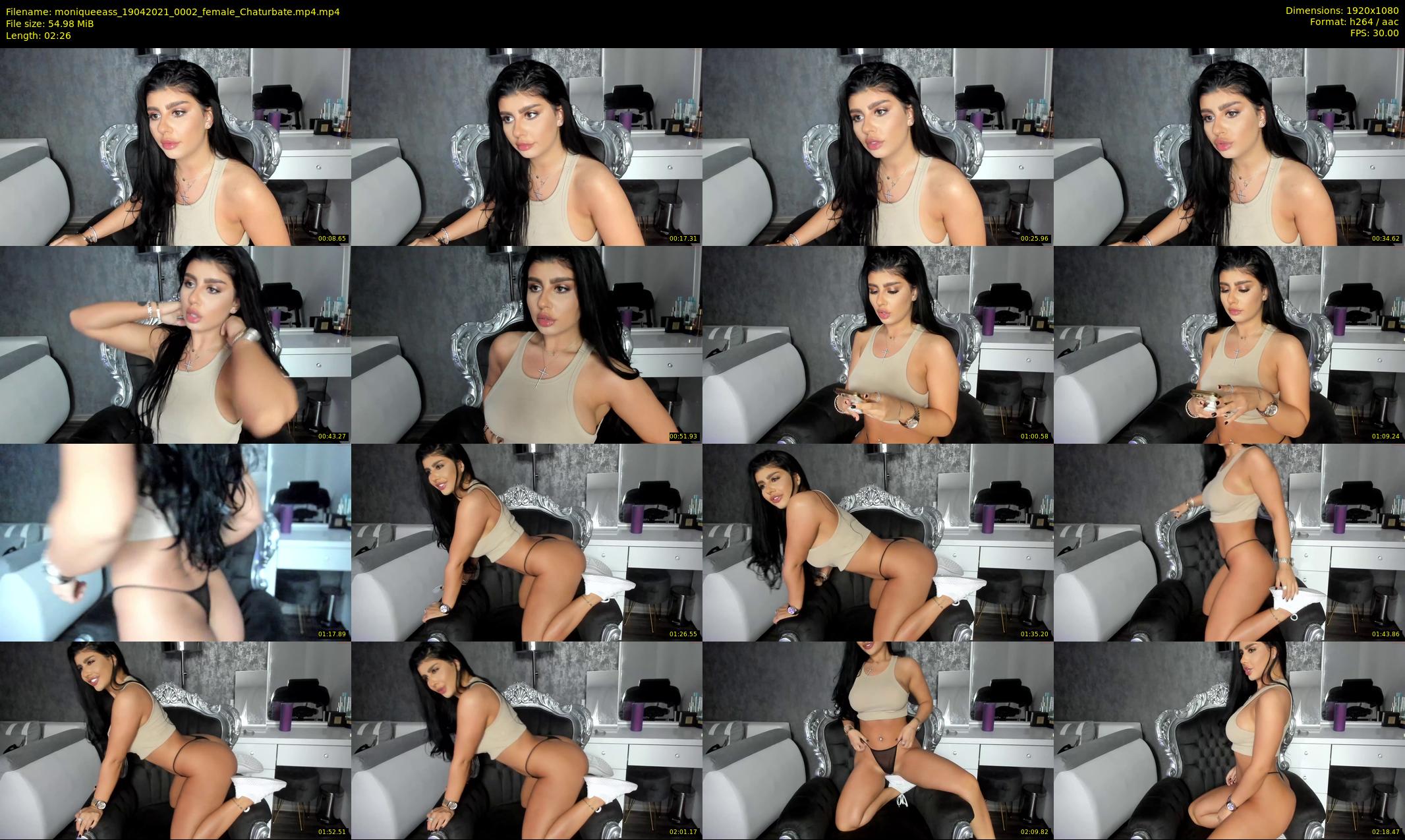 moniqueeass — 3 minute Chaturbate female cam show recording, 1080p, Apr 19, 2021