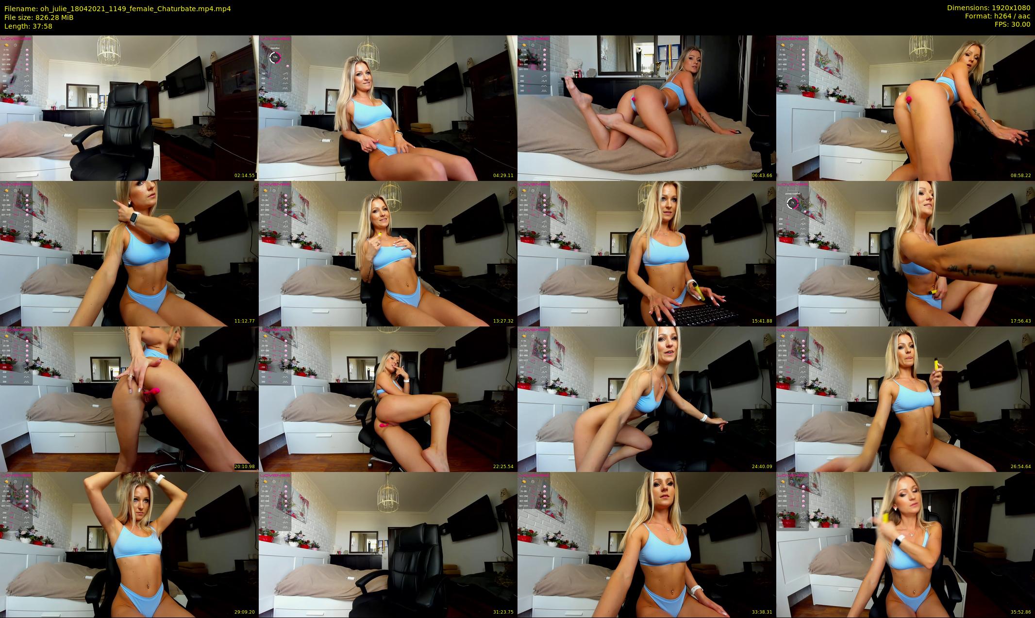 oh_julie — 38 minute Chaturbate female cam show recording, 1080p, Apr 18, 2021
