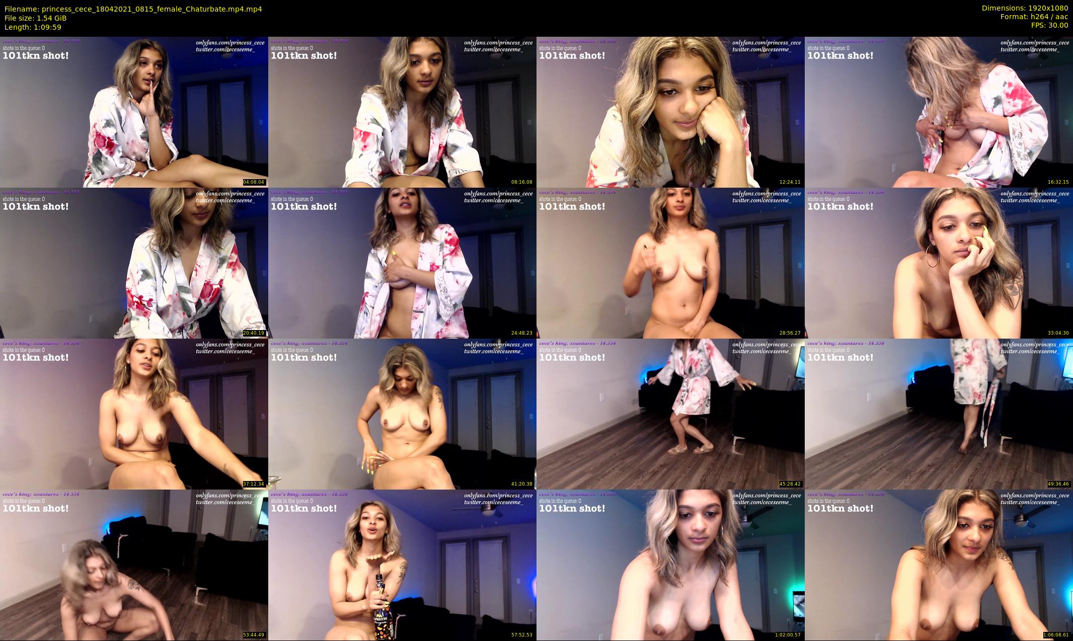 princess_cece — 70 minute Chaturbate female cam show recording, 1080p, Apr 18, 2021