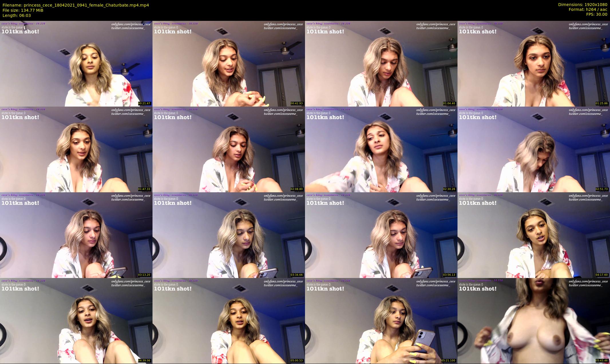 princess_cece — 7 minute Chaturbate female cam show recording, 1080p, Apr 18, 2021
