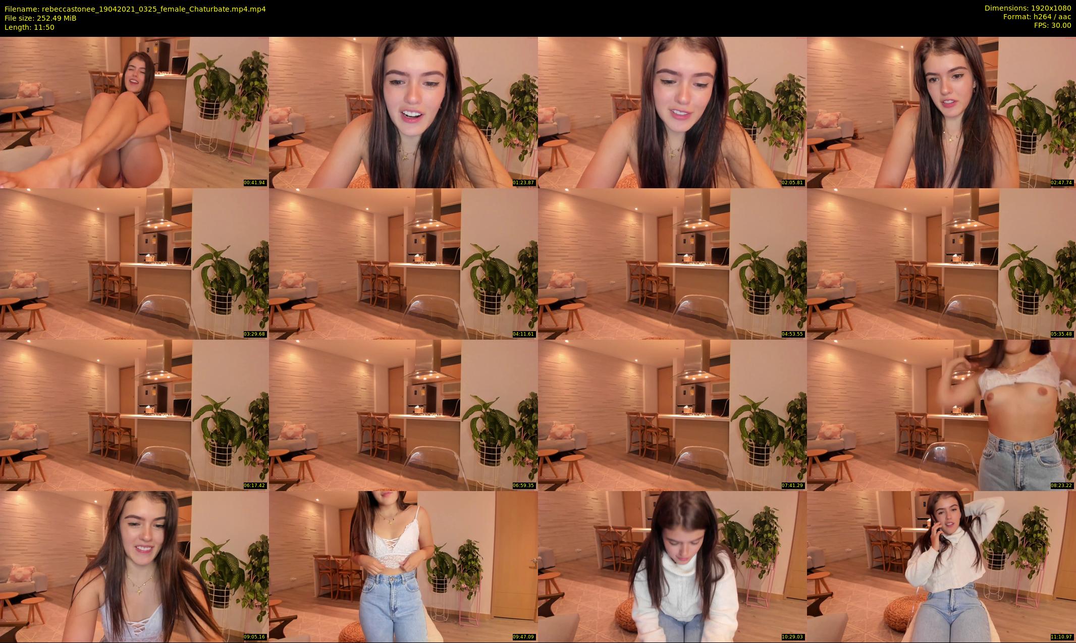 rebeccastonee — 12 minute Chaturbate female cam show recording, 1080p, Apr 19, 2021