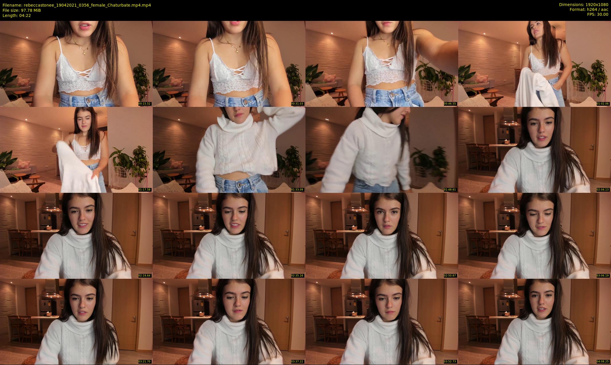 rebeccastonee — 5 minute Chaturbate female cam show recording, 1080p, Apr 19, 2021