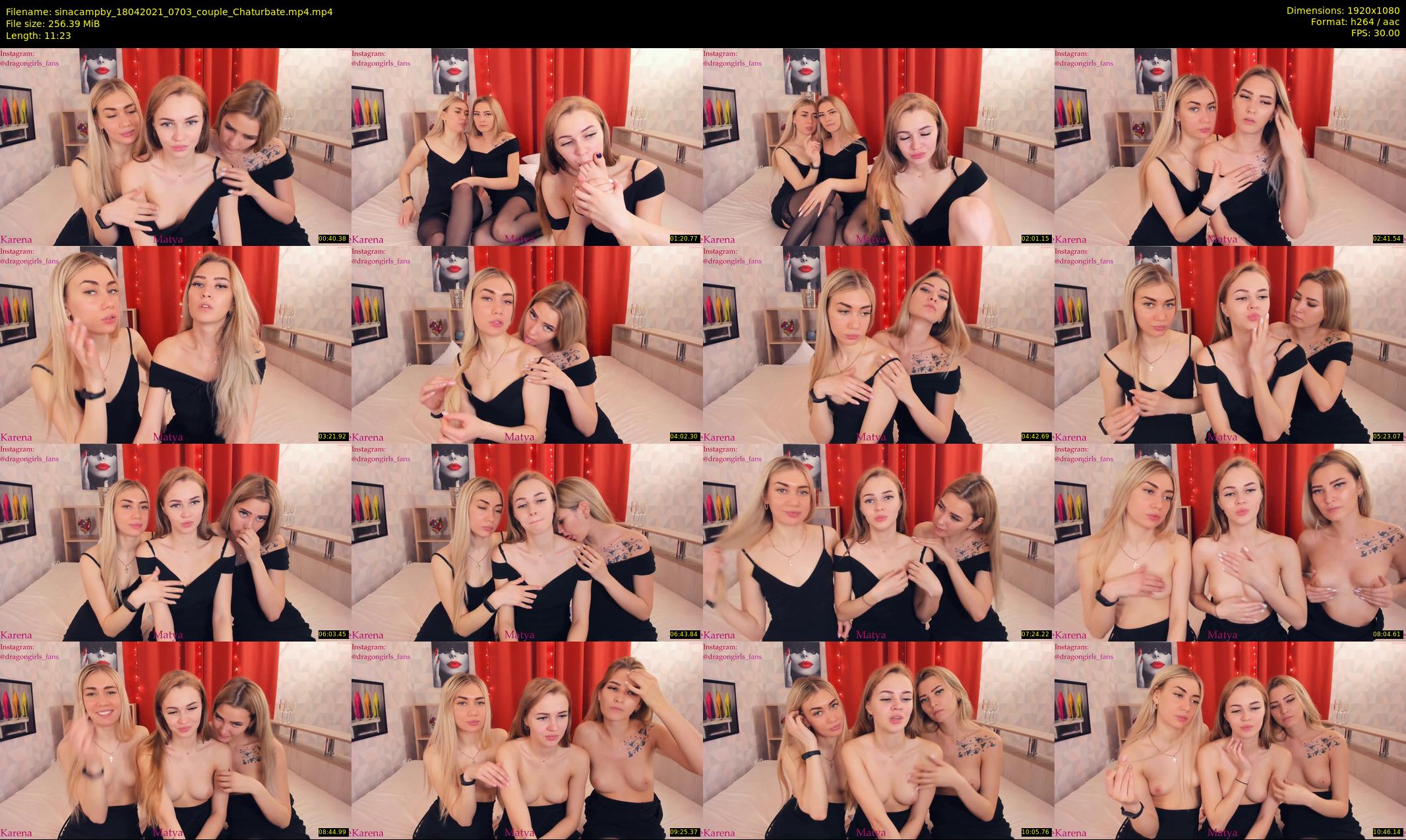 sinacampby — 12 minute Chaturbate couple cam show recording, 1080p, Apr 18, 2021