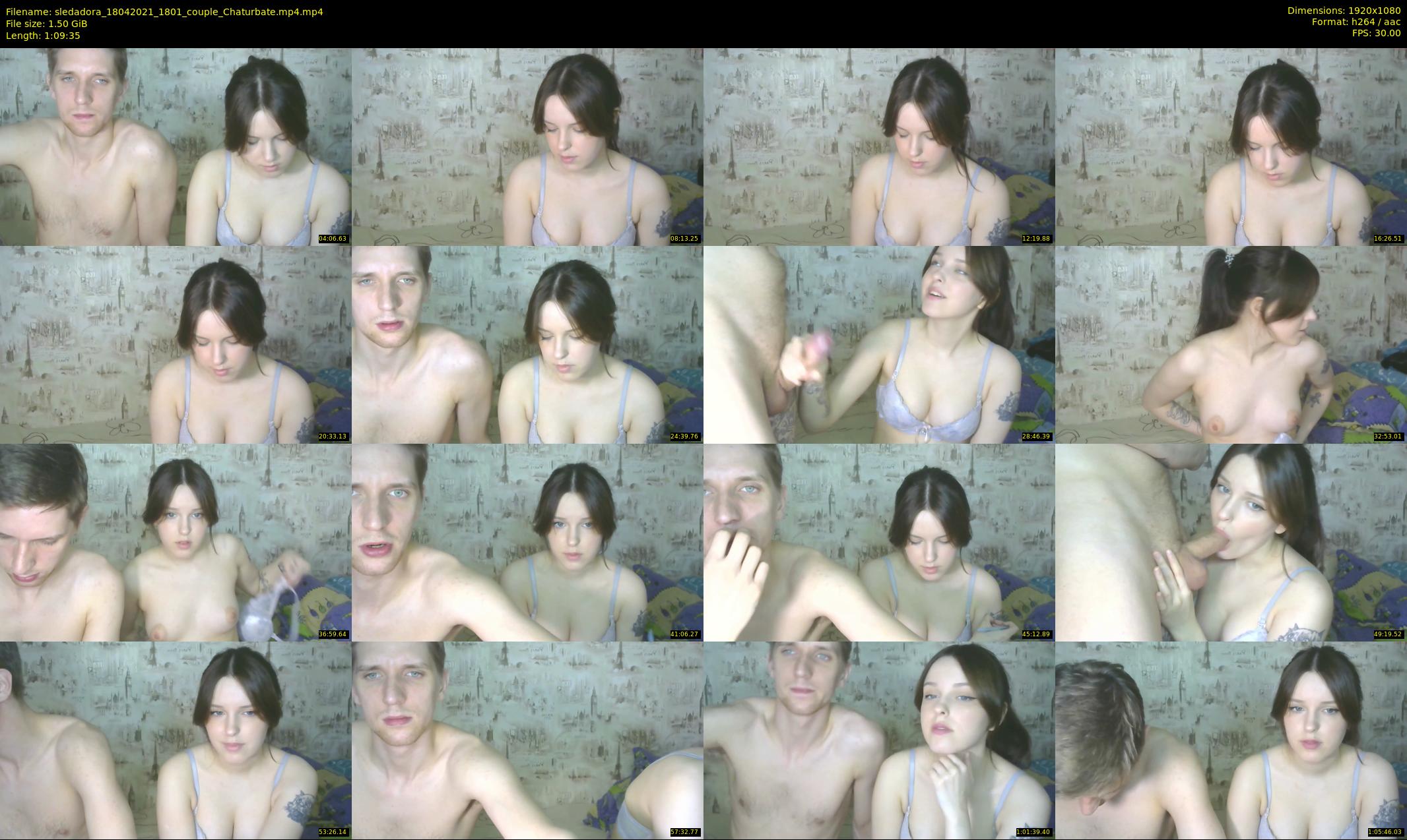 sledadora — 70 minute Chaturbate couple cam show recording, 1080p, Apr 18, 2021