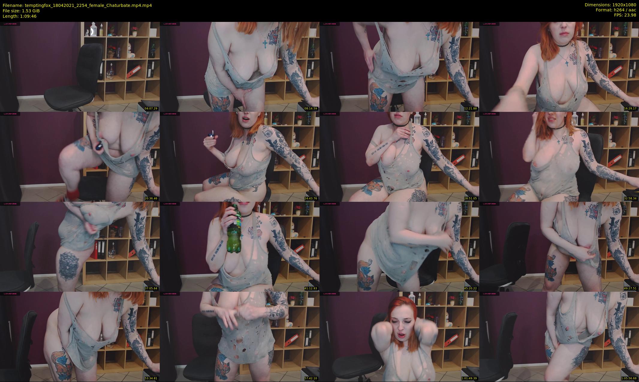 temptingfox — 70 minute Chaturbate female cam show recording, 1080p, Apr 18, 2021