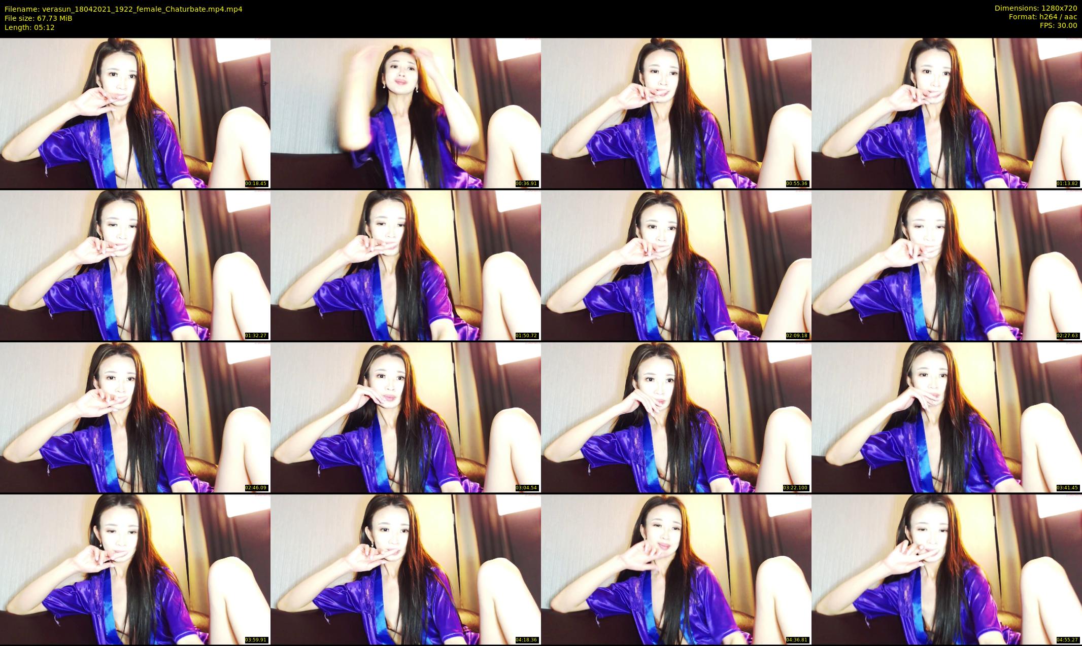 verasun — 6 minute Chaturbate female cam show recording, 720p, Apr 18, 2021