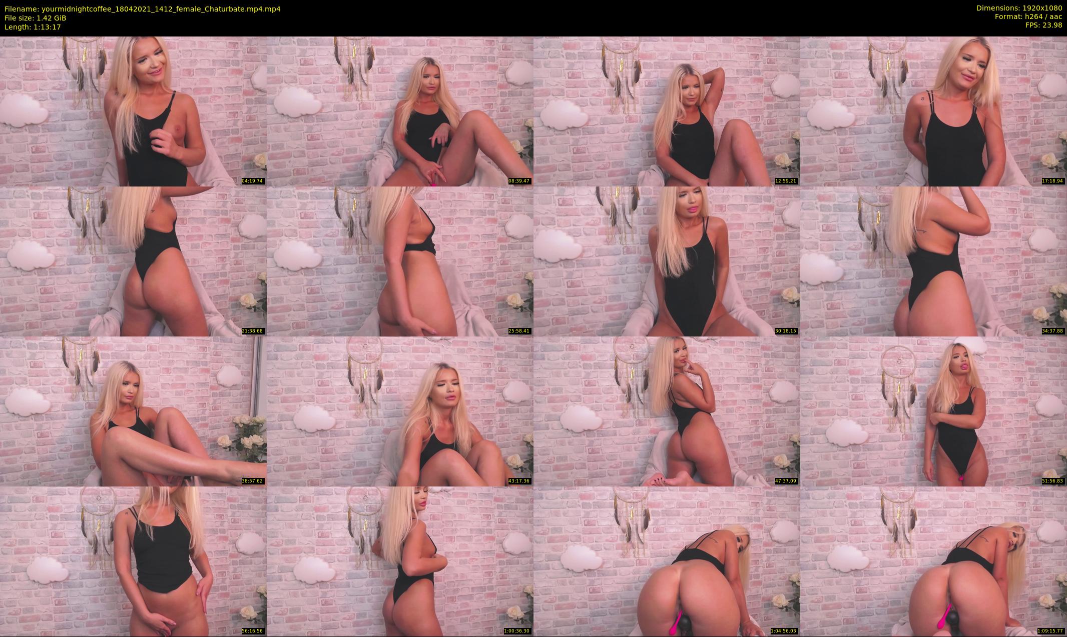 yourmidnightcoffee — 74 minute Chaturbate female cam show recording, 1080p, Apr 18, 2021