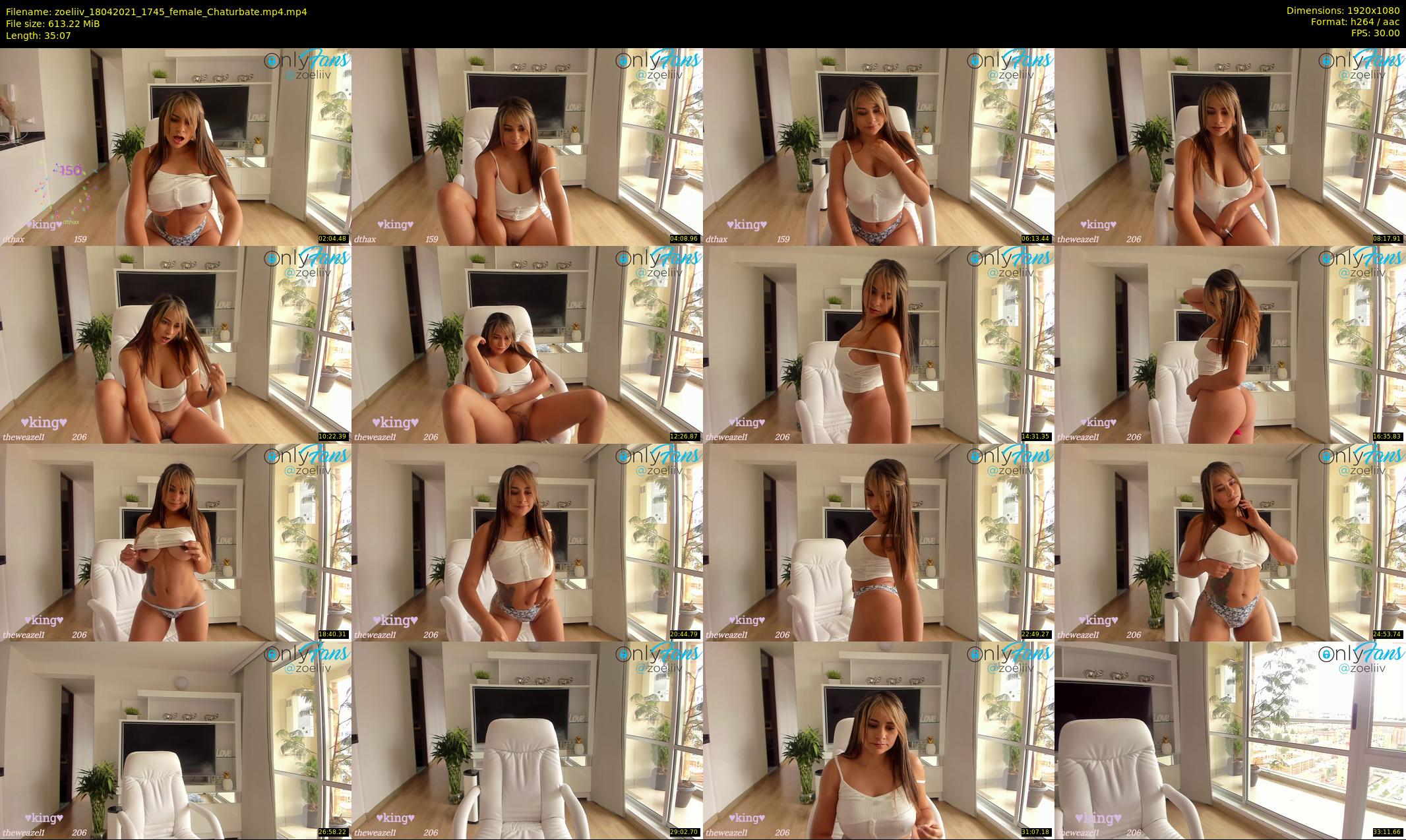 zoeliiv — 36 minute Chaturbate female cam show recording, 1080p, Apr 18, 2021