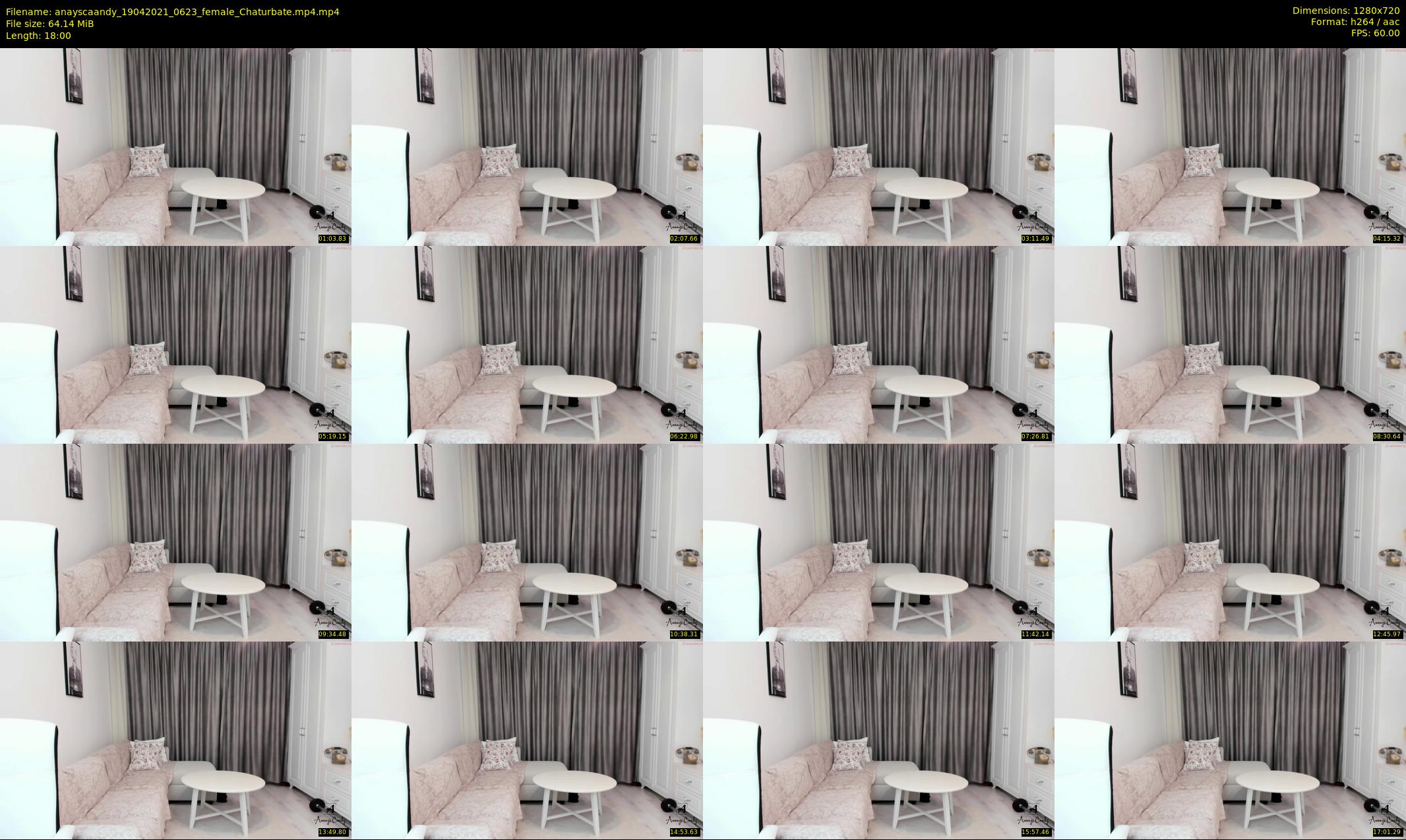 anayscaandy — 18 minute Chaturbate female cam show recording, 720p, Apr 19, 2021