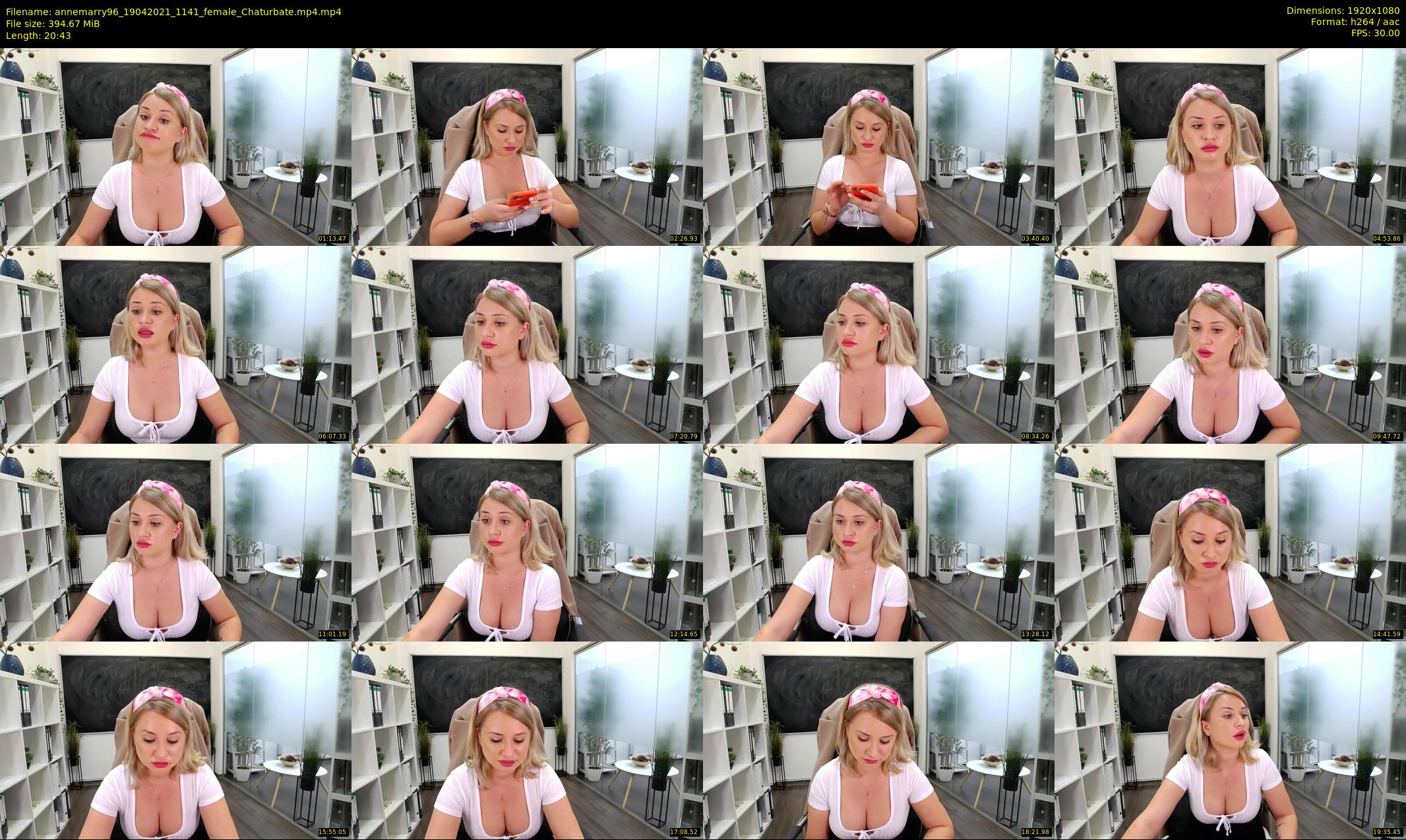 annemarry96 — 21 minute Chaturbate female cam show recording, 1080p, Apr 19, 2021
