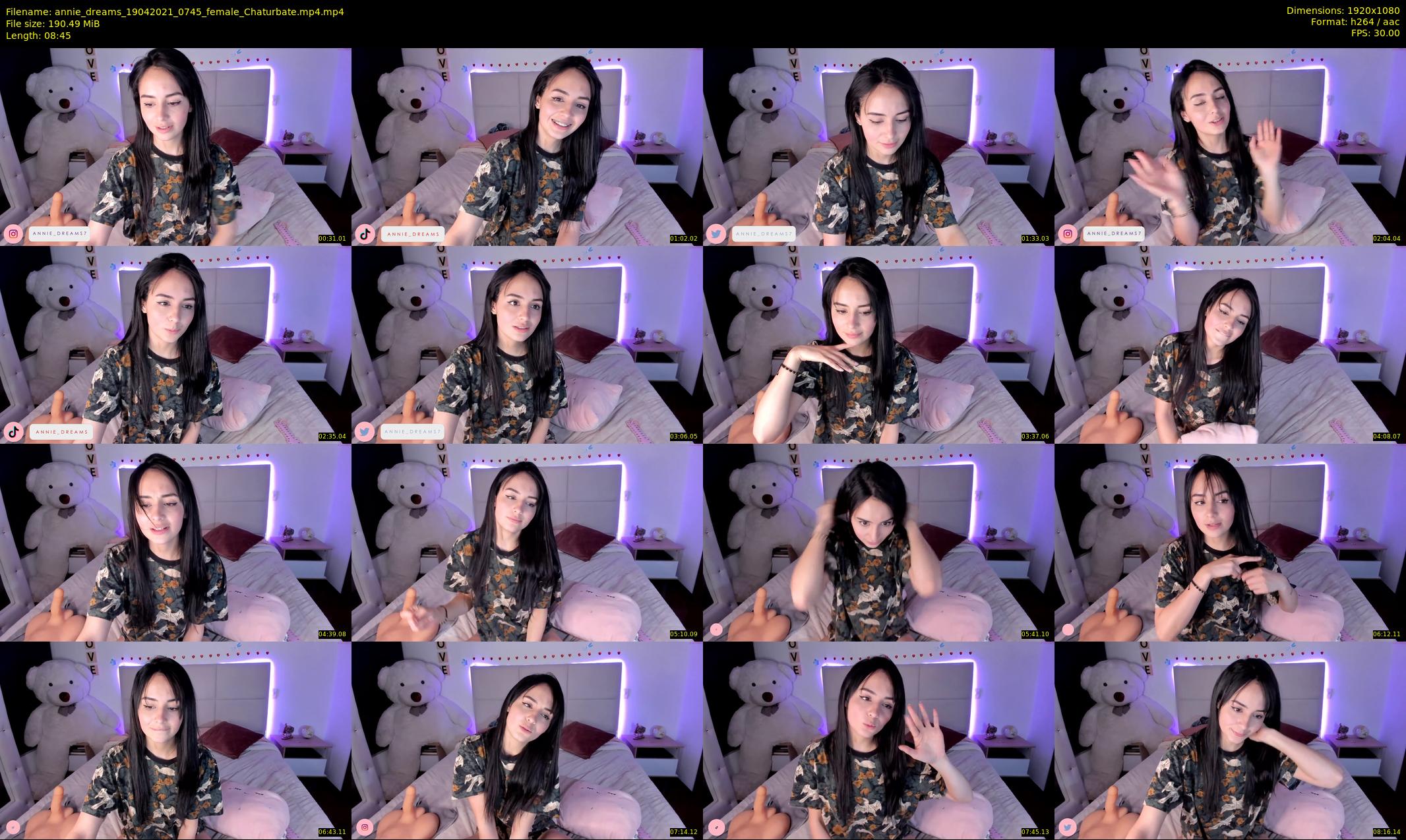 annie_dreams — 9 minute Chaturbate female cam show recording, 1080p, Apr 19, 2021