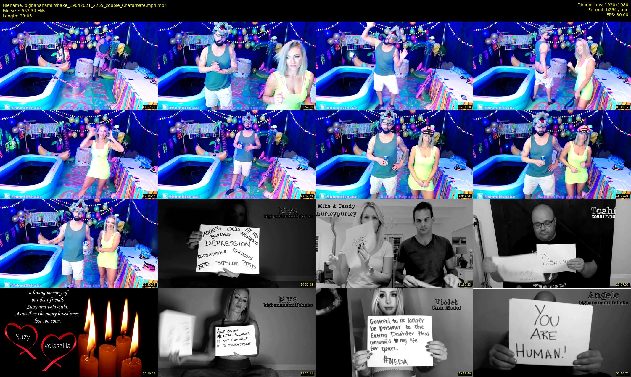 bigbananamilfshake — 34 minute Chaturbate couple cam show recording, 1080p, Apr 19, 2021
