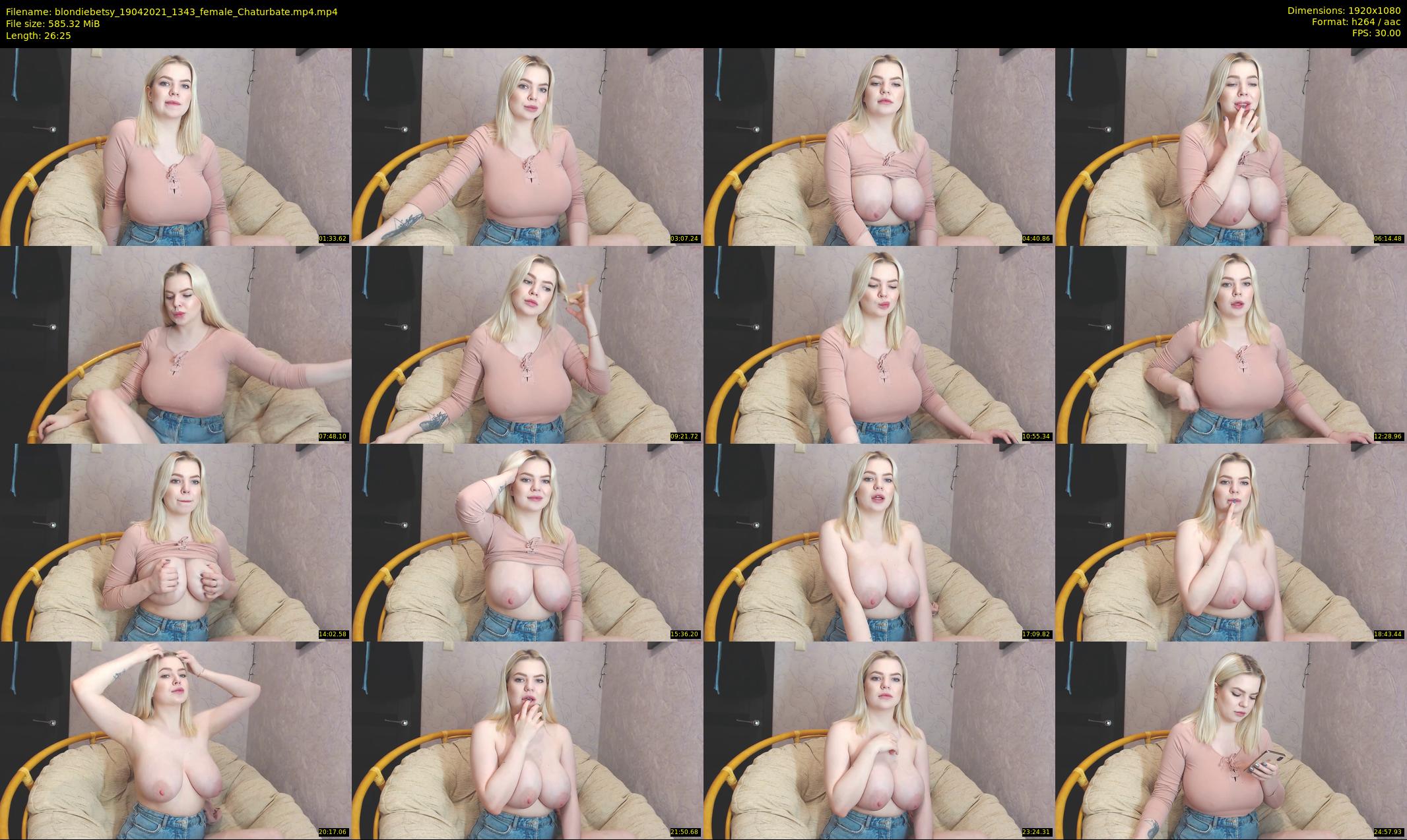 blondiebetsy — 27 minute Chaturbate female cam show recording, 1080p, Apr 19, 2021