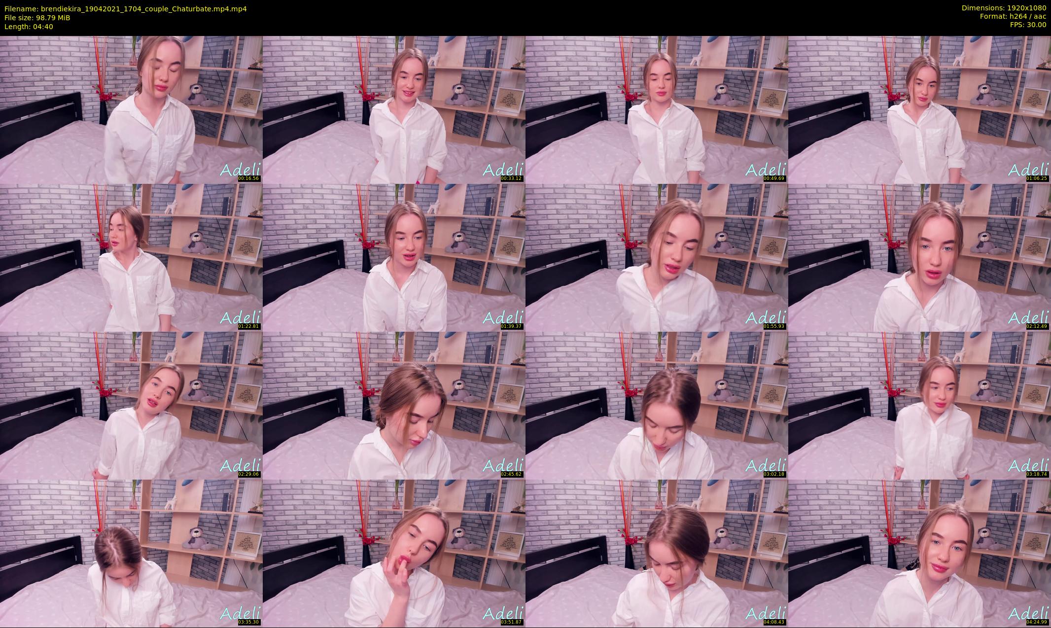 brendiekira — 5 minute Chaturbate couple cam show recording, 1080p, Apr 19, 2021