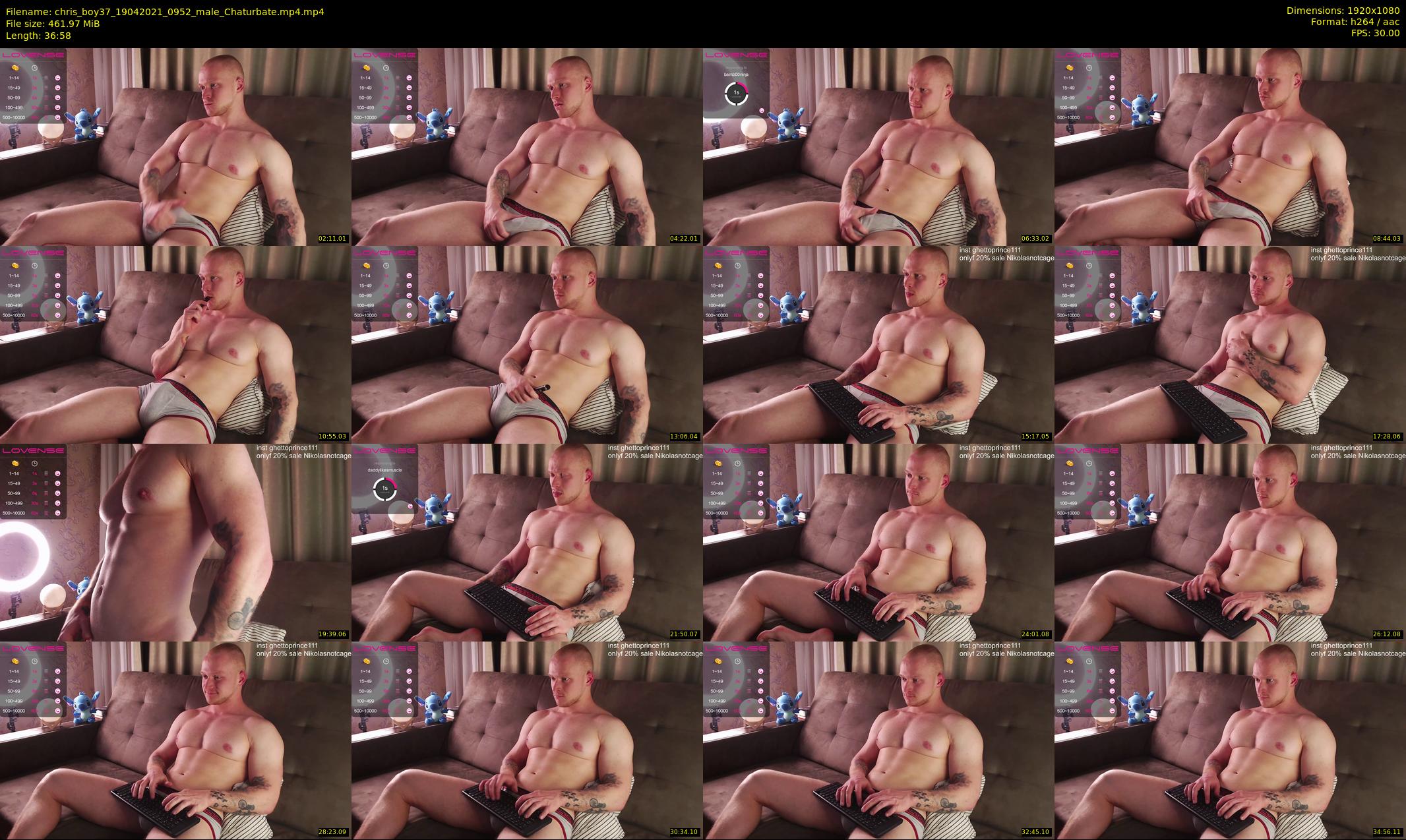 chris_boy37 — 37 minute Chaturbate male cam show recording, 1080p, Apr 19, 2021