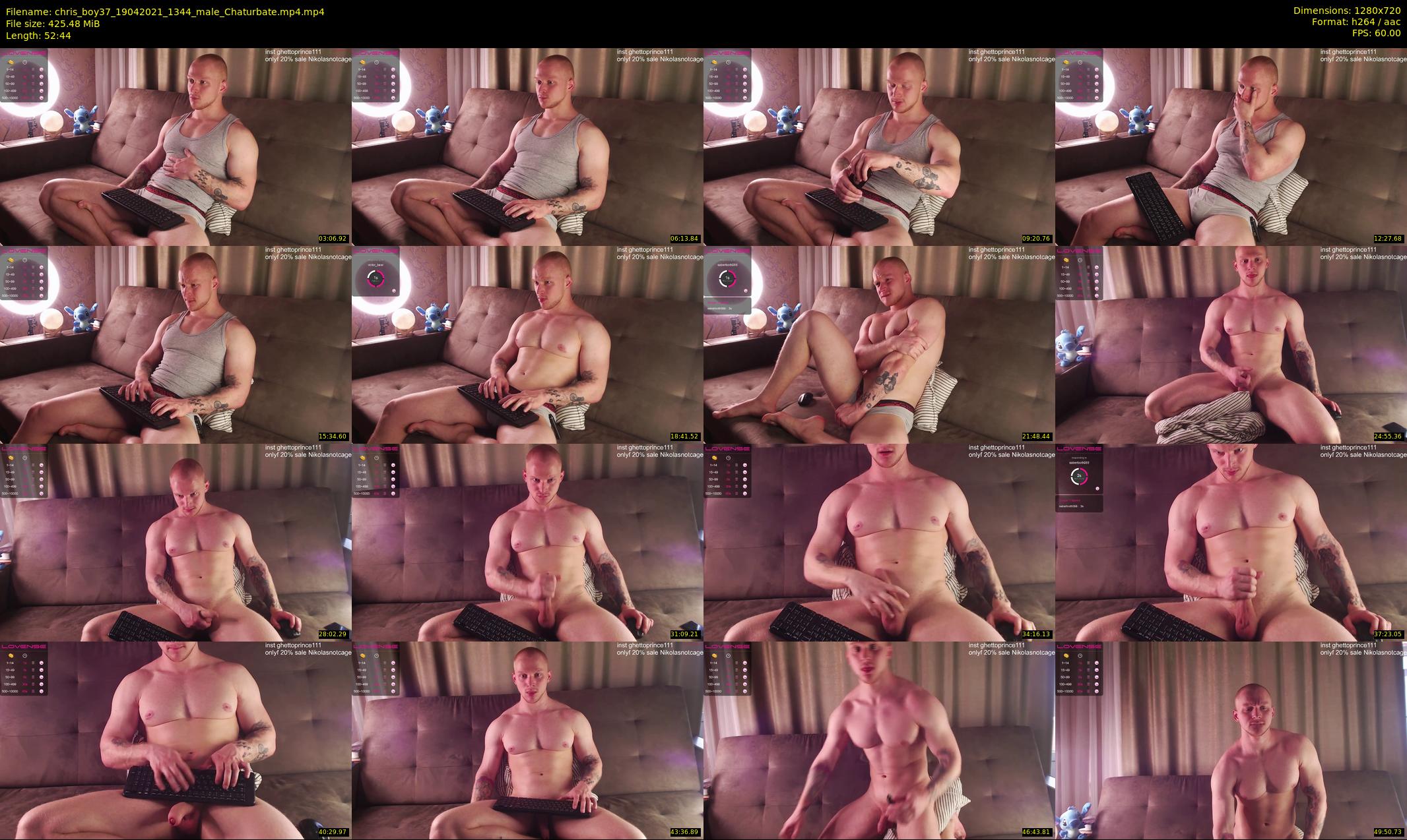 chris_boy37 — 53 minute Chaturbate male cam show recording, 720p, Apr 19, 2021