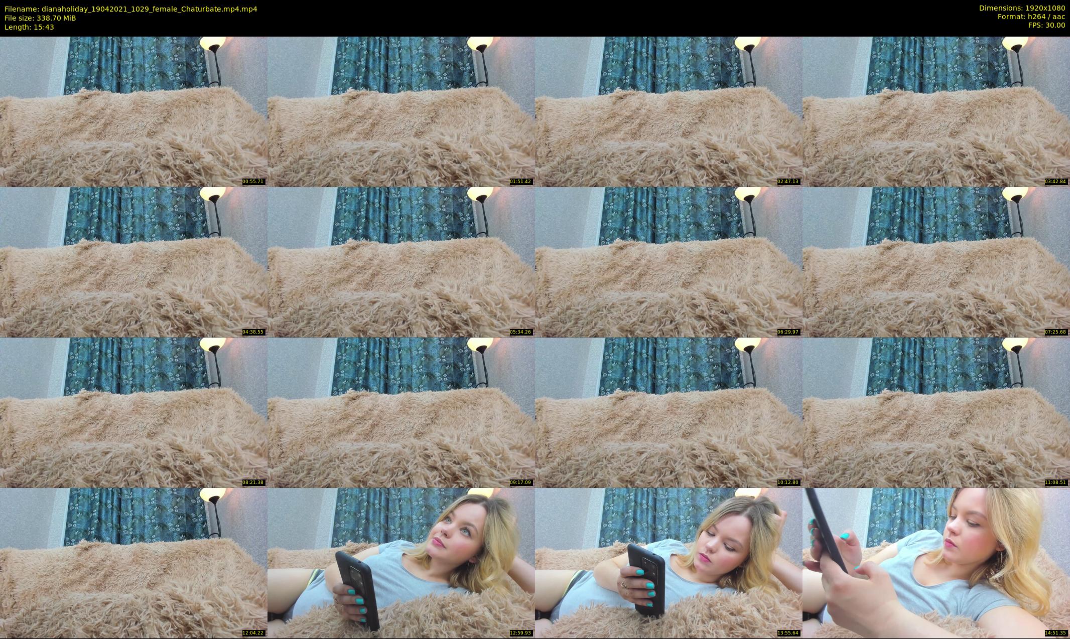 dianaholiday — 16 minute Chaturbate female cam show recording, 1080p, Apr 19, 2021