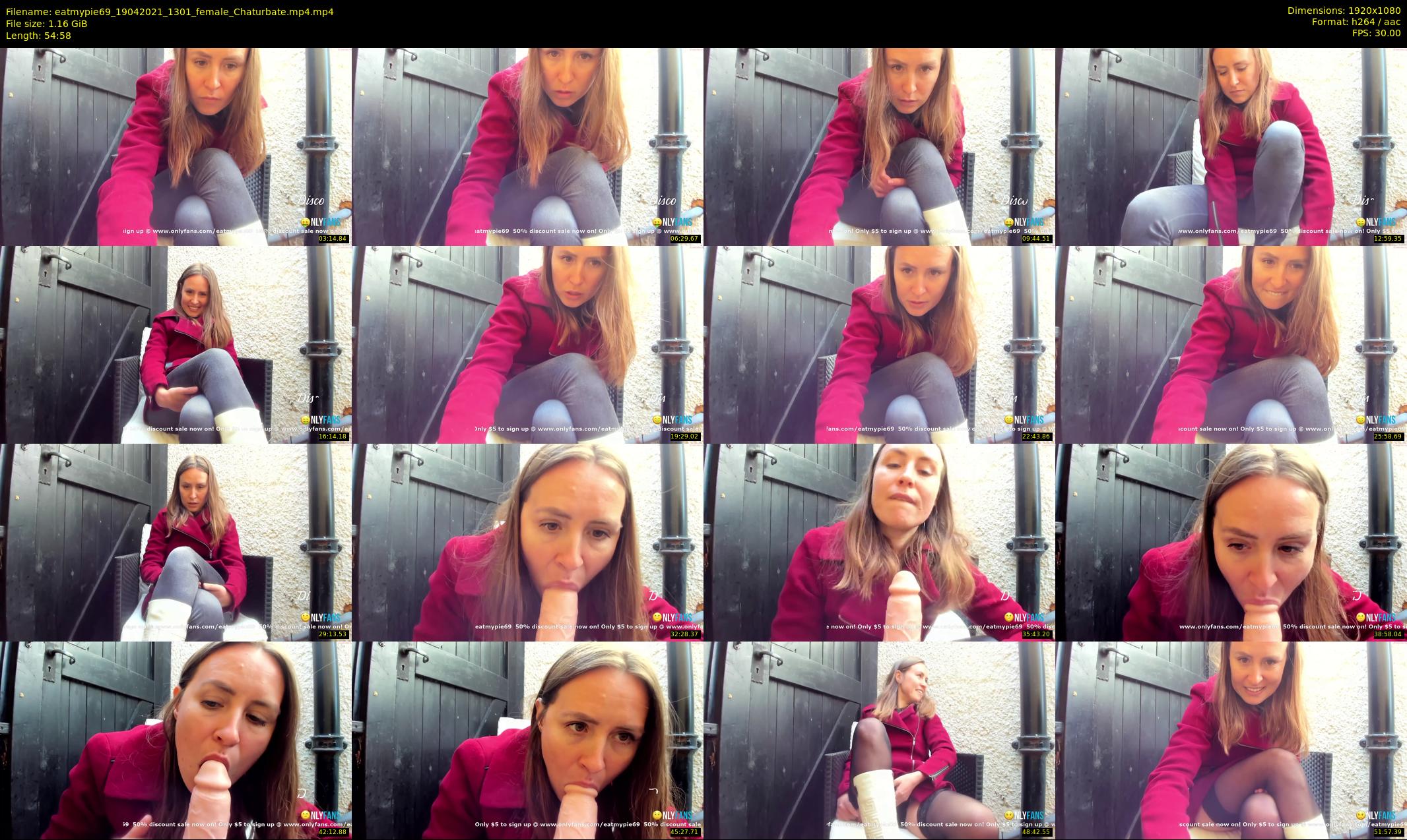 eatmypie69 — 55 minute Chaturbate female cam show recording, 1080p, Apr 19, 2021