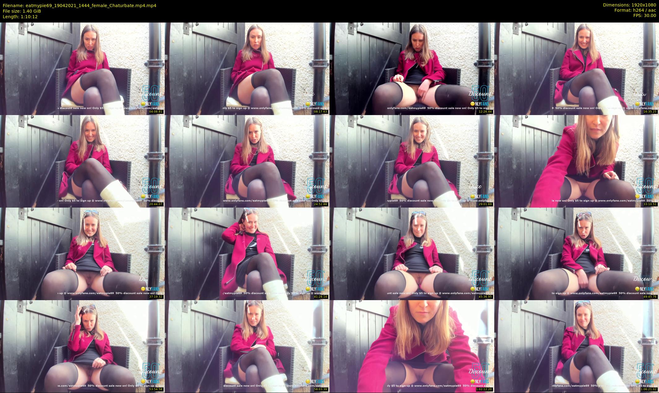 eatmypie69 — 71 minute Chaturbate female cam show recording, 1080p, Apr 19, 2021