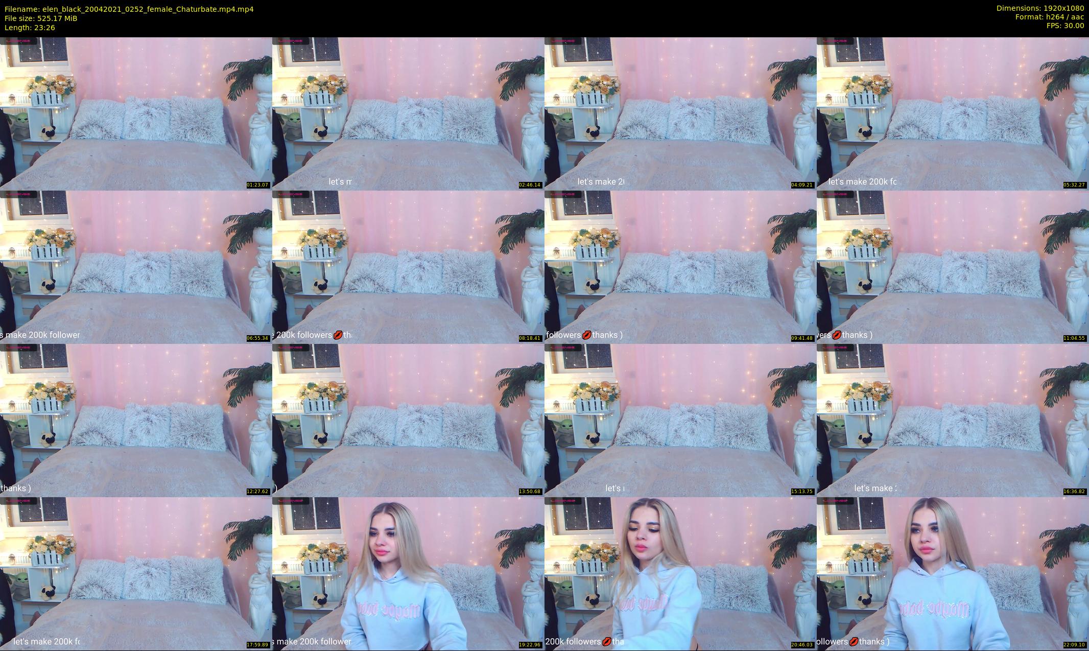 elen_black — 24 minute Chaturbate female cam show recording, 1080p, Apr 20, 2021