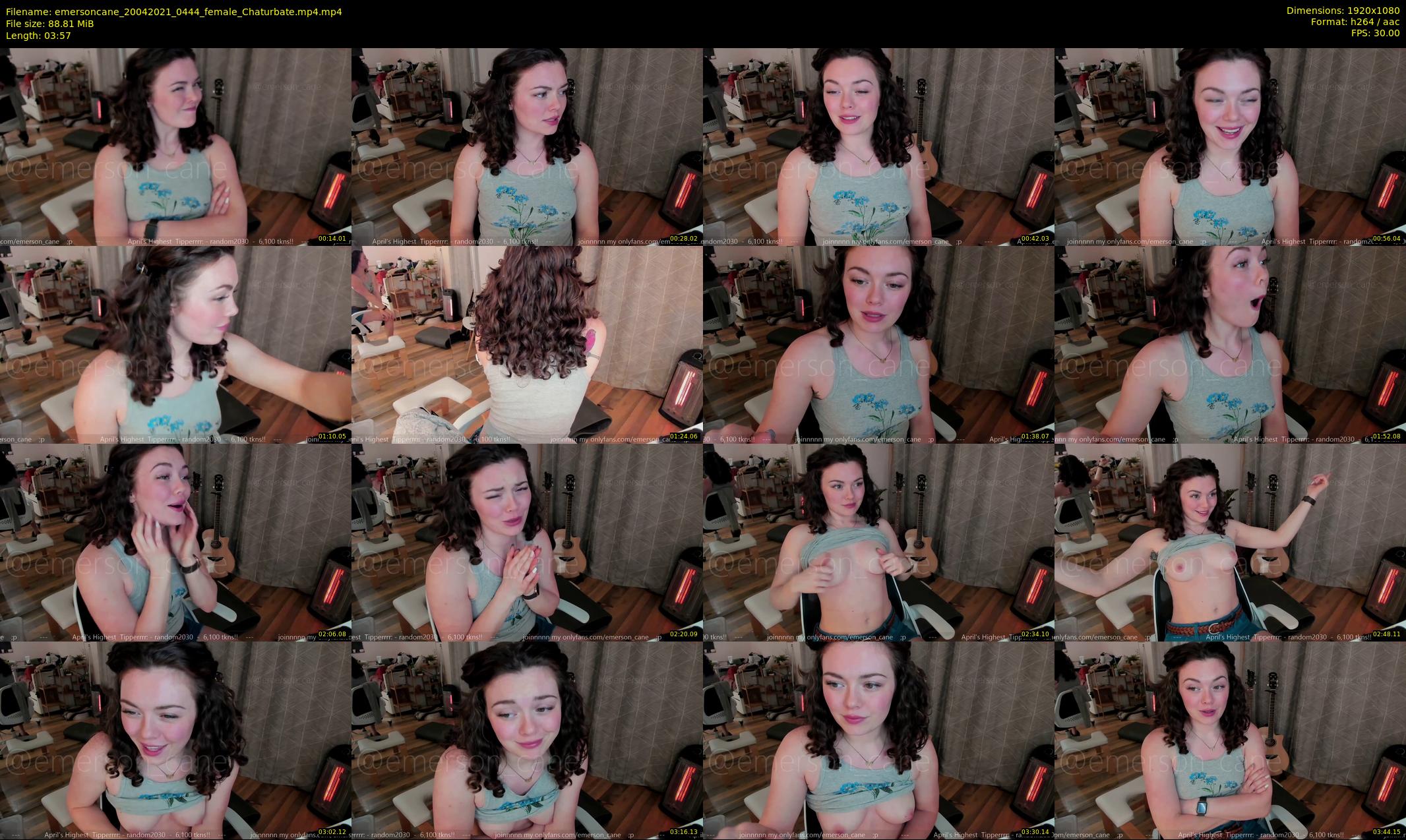 emersoncane — 4 minute Chaturbate female cam show recording, 1080p, Apr 20, 2021