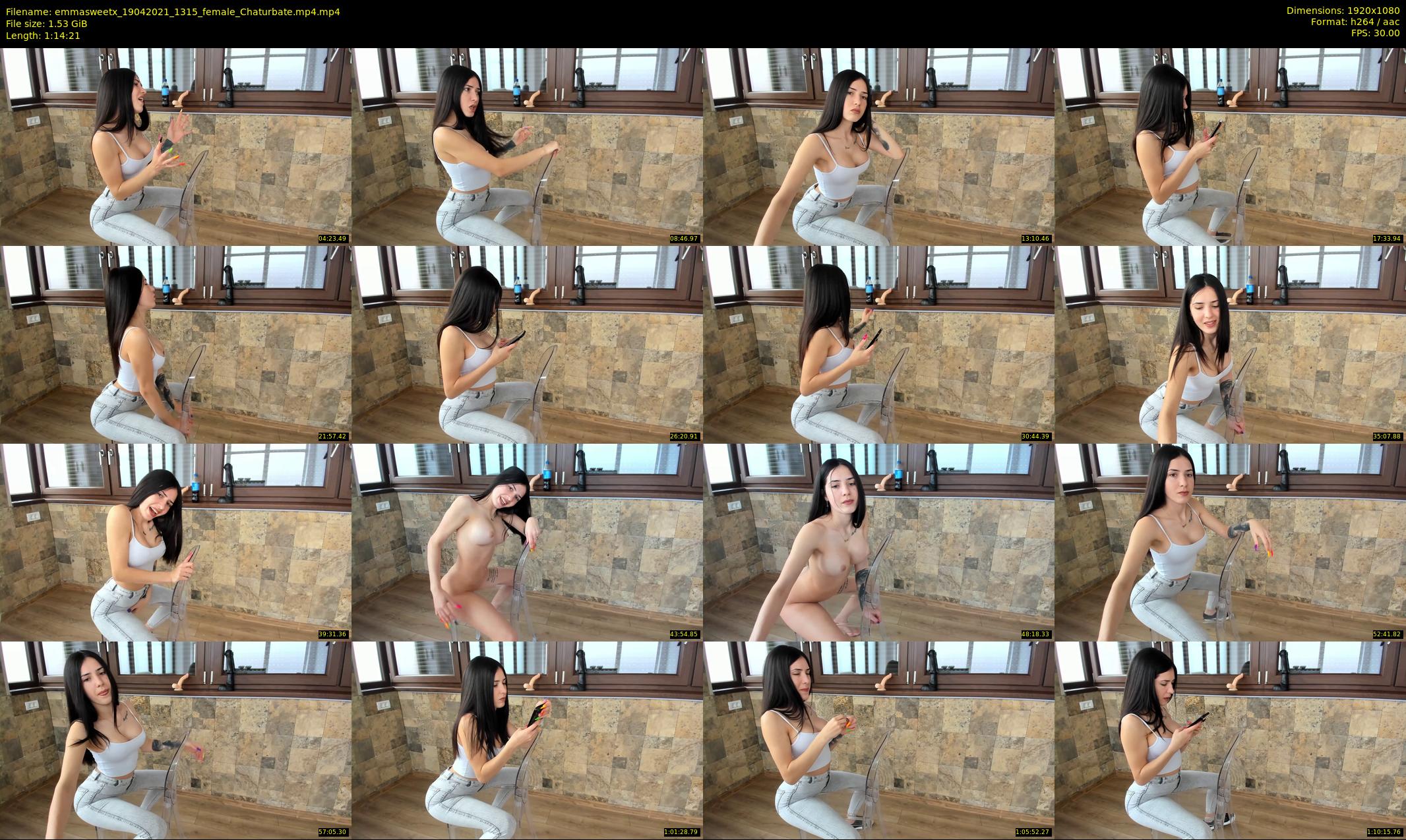 emmasweetx — 75 minute Chaturbate couple cam show recording, 1080p, Apr 19, 2021